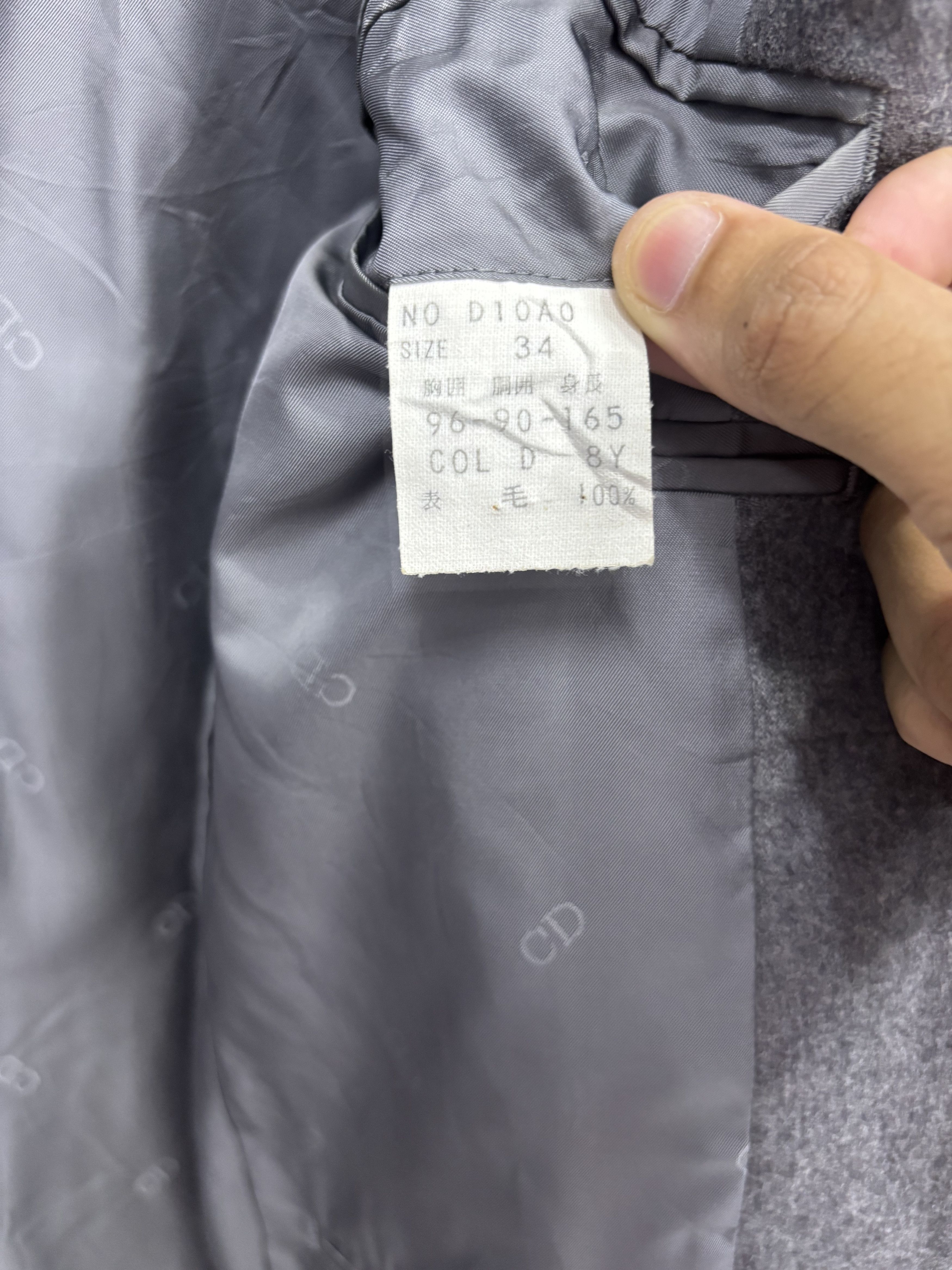 Christian Dior Monsieur × Dior × Vintage VINTAGE CHRISTIAN DIOR WOOL BLAZER IACKET Size 40R - 11 Thumbnail