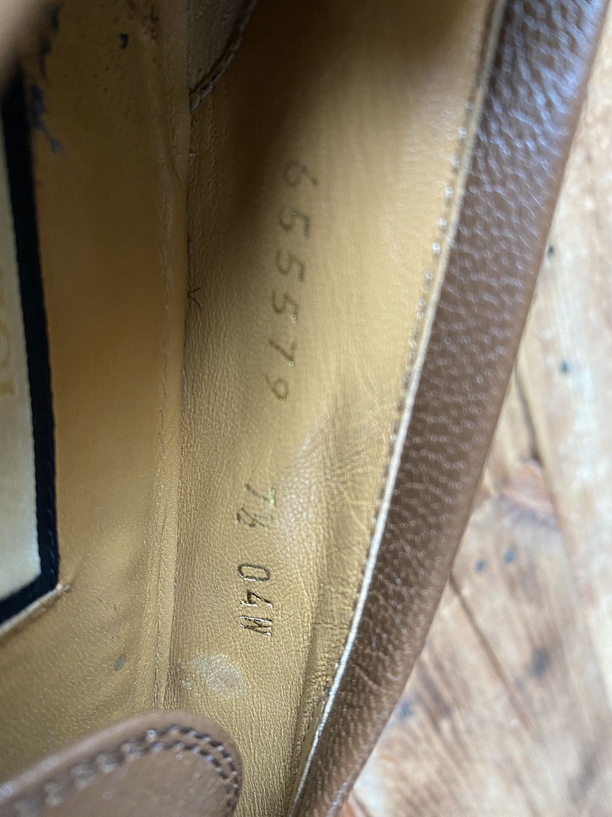 Gucci Gucci horsebit bixton 3 stripe leather loafers sz uk 7.5 Size US 8.5 / EU 41-42 - 22 Thumbnail