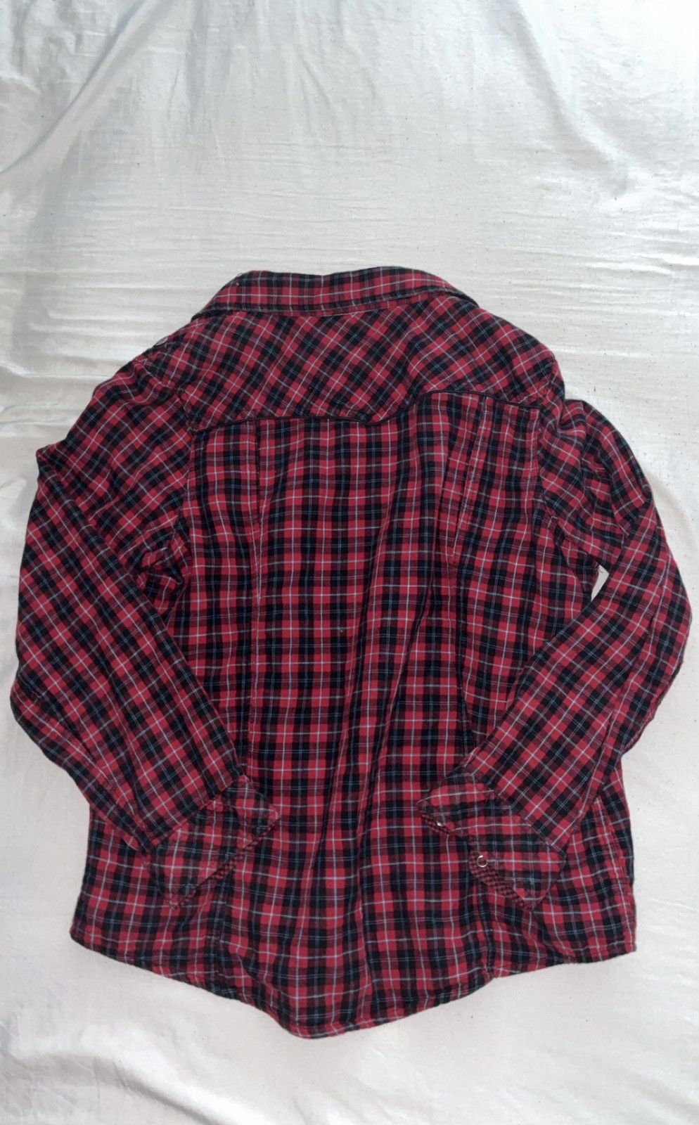 Bit & Bridle Bit & Bridle Red Plaid Pearl Snap Cowgirl flannel Size XL / US 12-14 / IT 48-50 - 3 Thumbnail