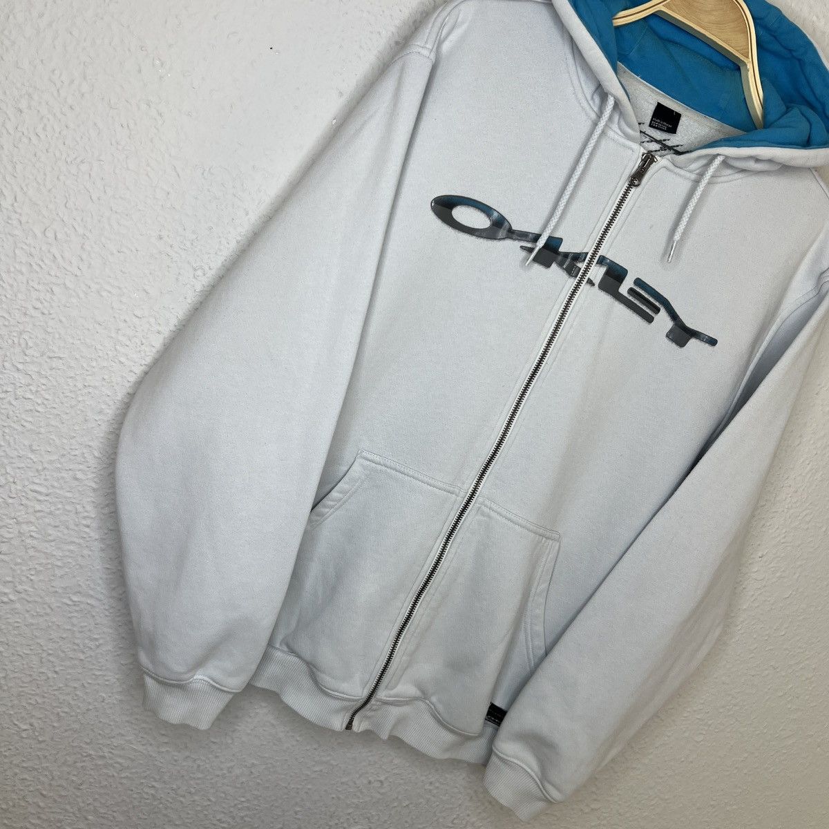 Oakley Vintage Oakley Zip Hoodie Sweatshirt Spellout Big Logo Size US M / EU 48-50 / 2 - 2 Thumbnail