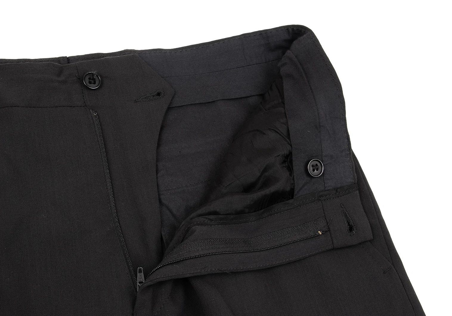 Emporio Armani Wool Center Press Pants in Black, Size 46 Size US 30 / EU 46 - 8 Thumbnail