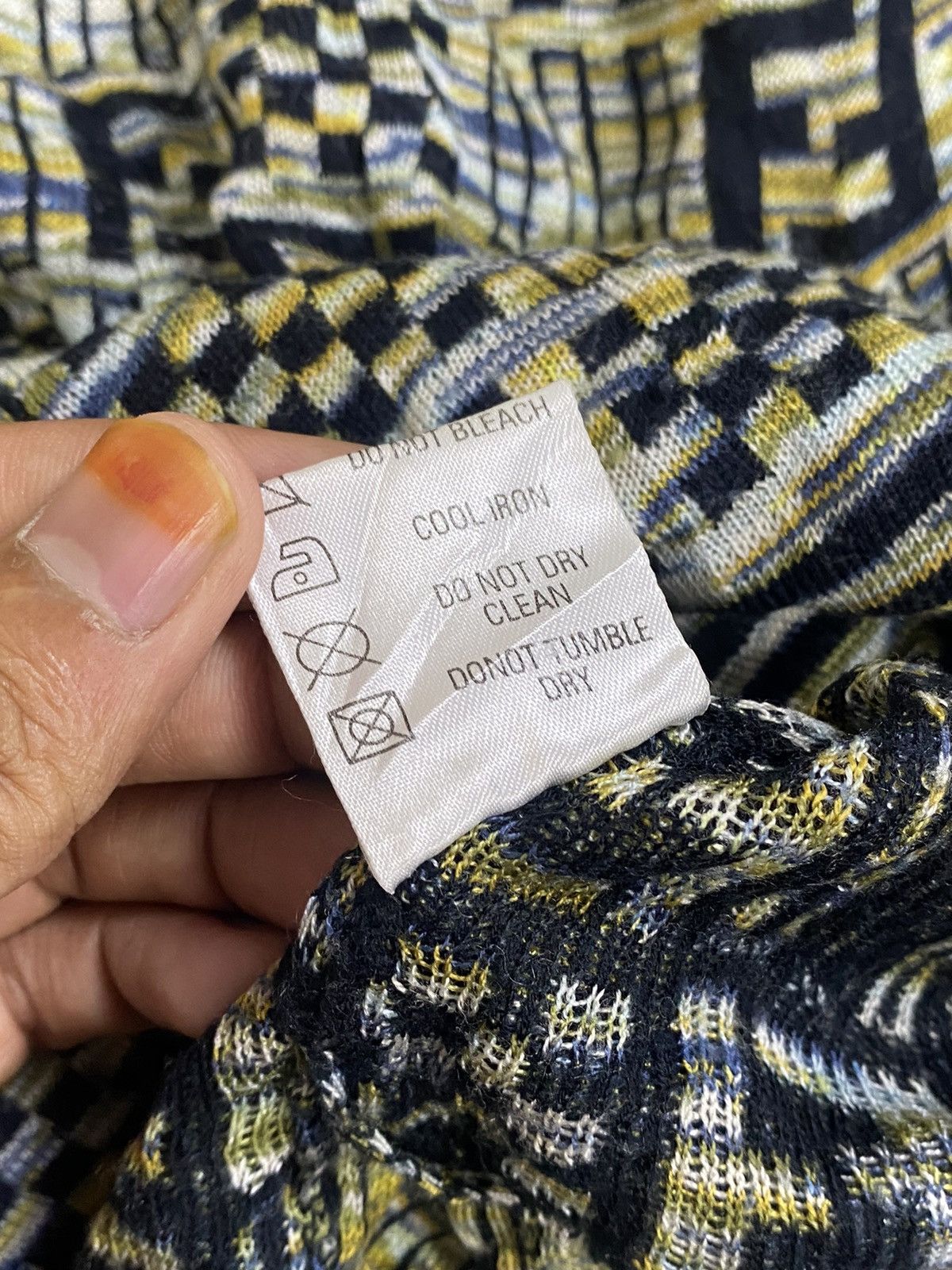 Fendi × Vintage Vintage Fendi mare monogram knitt longsleeve Size US M / EU 48-50 / 2 - 10 Thumbnail