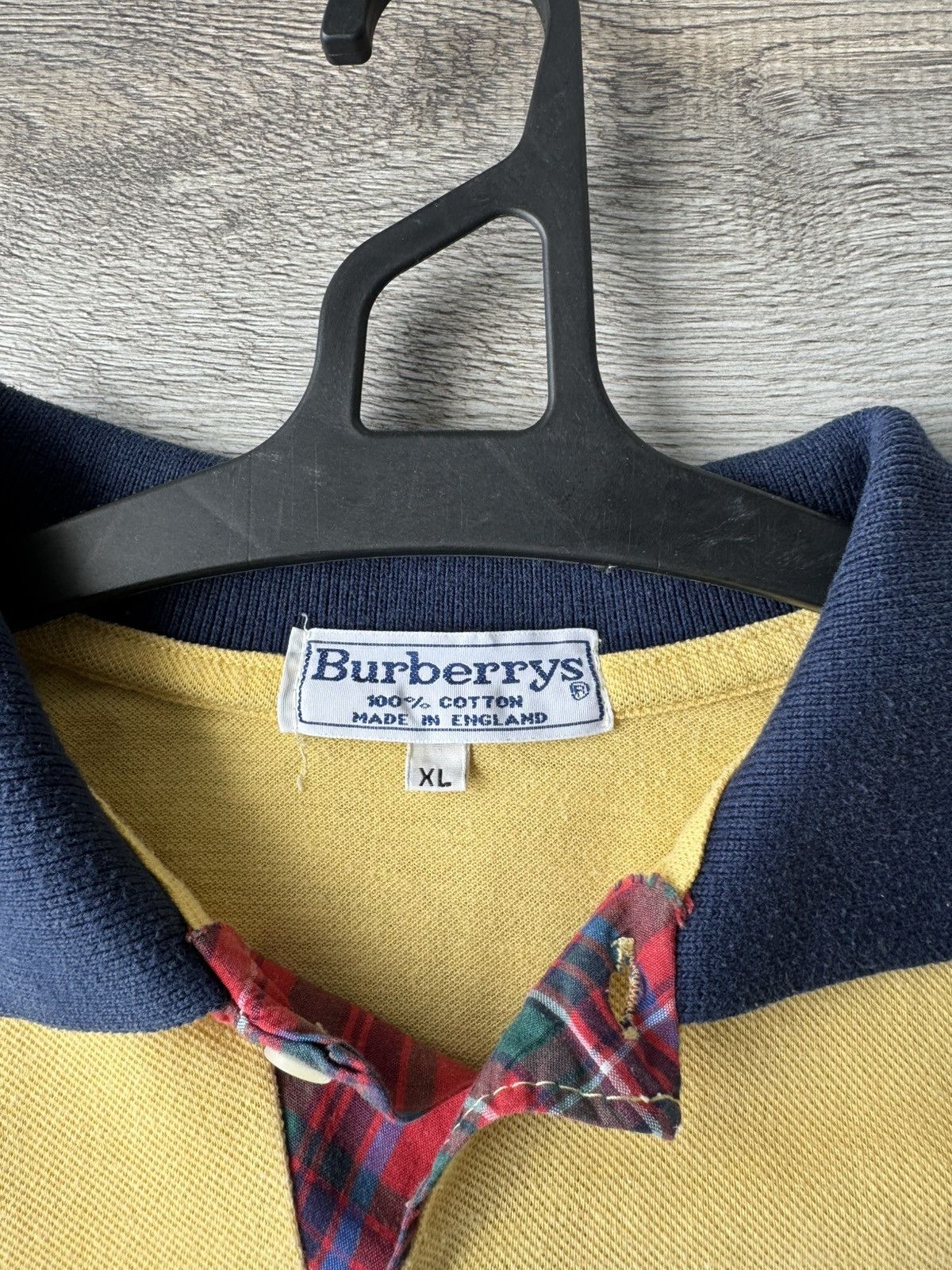 Burberry Vintage Burberrys Yellow Men's Polo Size US XL / EU 56 / 4 - 7 Thumbnail