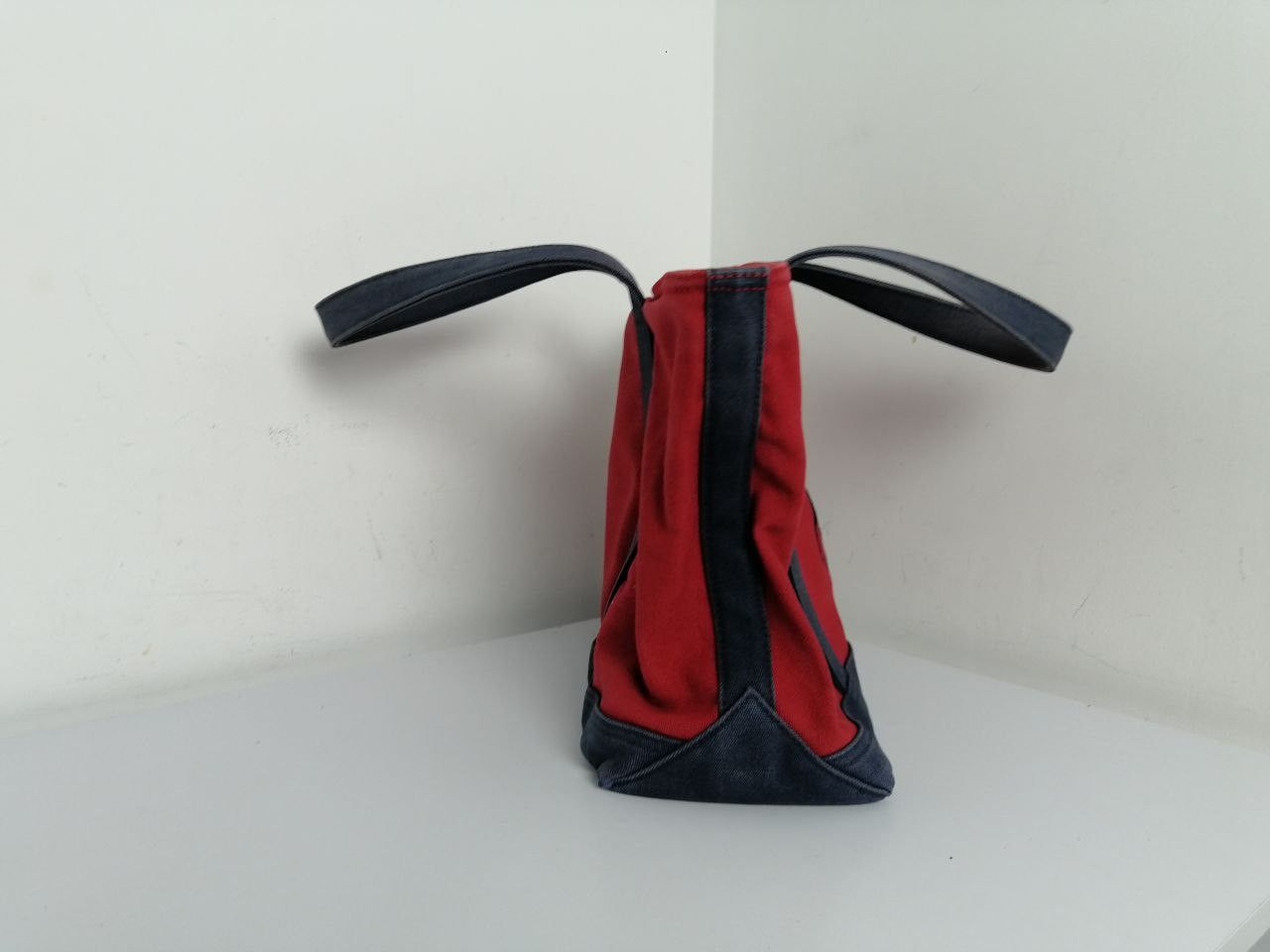 Ralph Lauren × Vintage Ralph Lauren Canvas Tote Bag Navy Red Size ONE SIZE - 3 Thumbnail