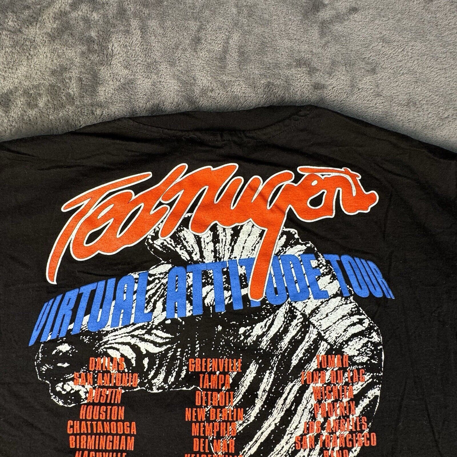 Hanes Vintage 90s Ted Nugent Rock Graphic Band T Shirt Hanes XL Size US XL / EU 56 / 4 - 13 Thumbnail