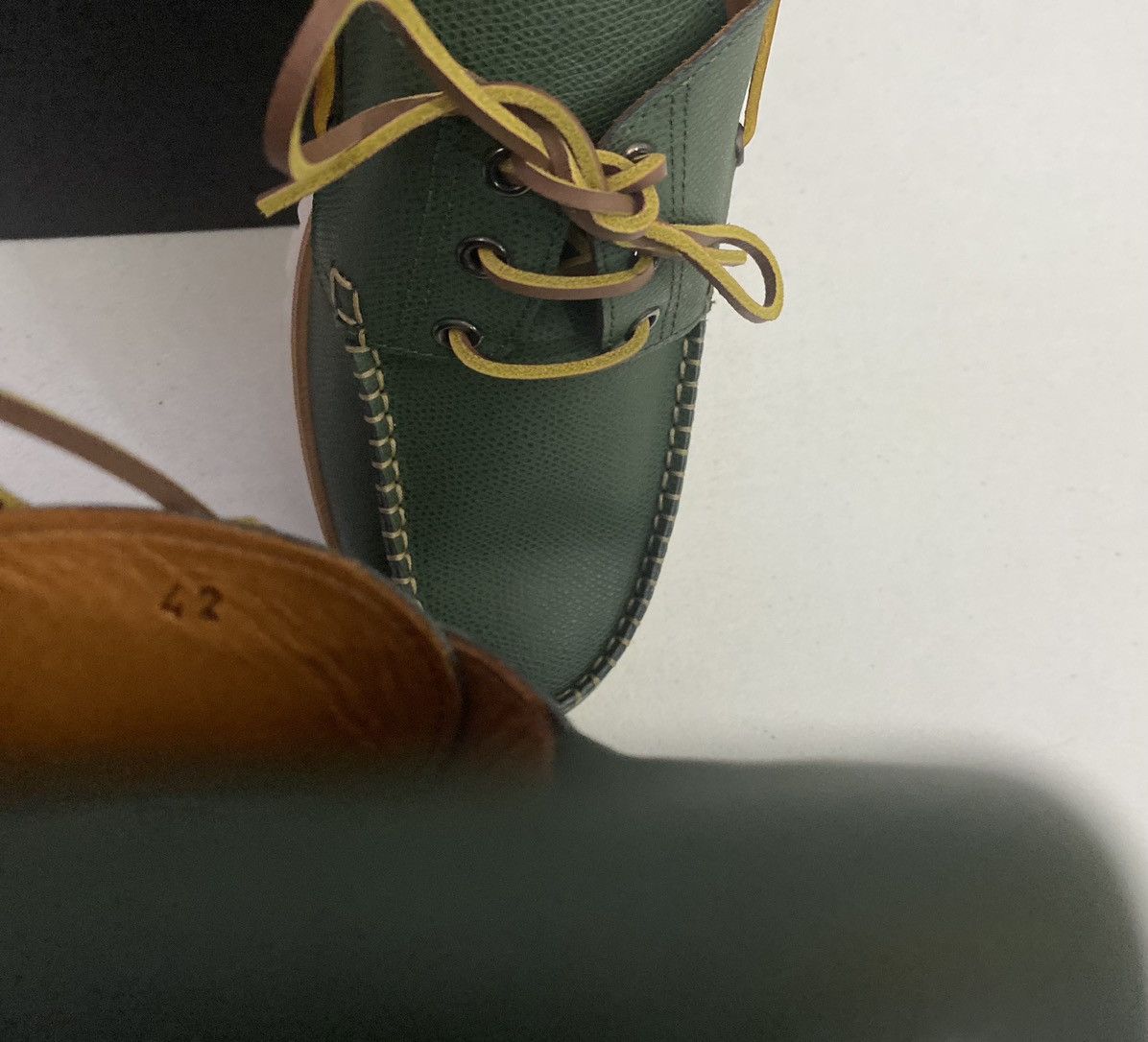 Dsquared2 Dsquared2 🇮🇹 Forest Green Leather Handmade Boat Shoes 9 NEW Size US 9 / EU 42 - 13 Thumbnail