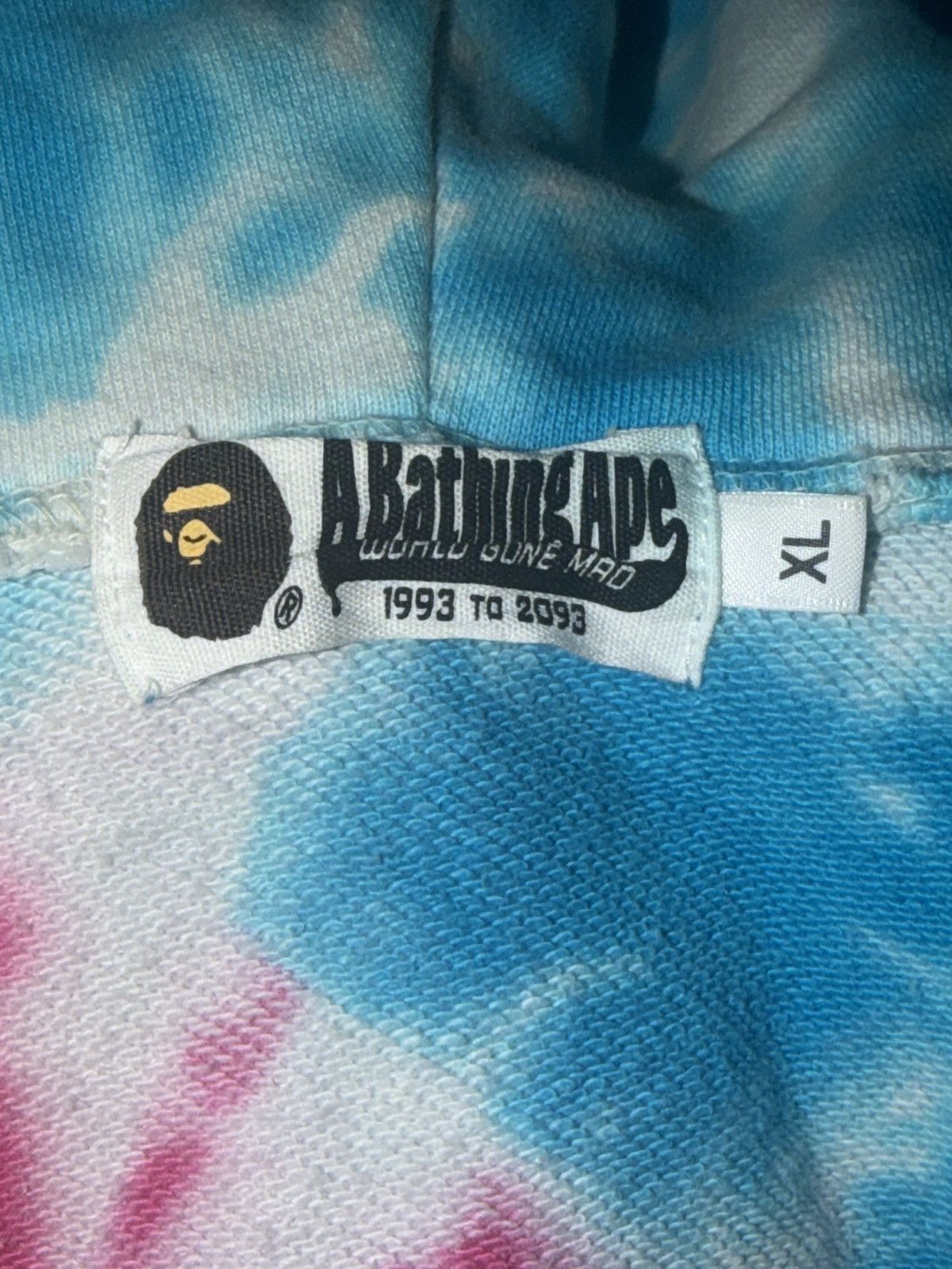 Bape BAPE Tie Dye PONR Shark Wide Full Zip Hoodie Size US XL / EU 56 / 4 - 8 Thumbnail
