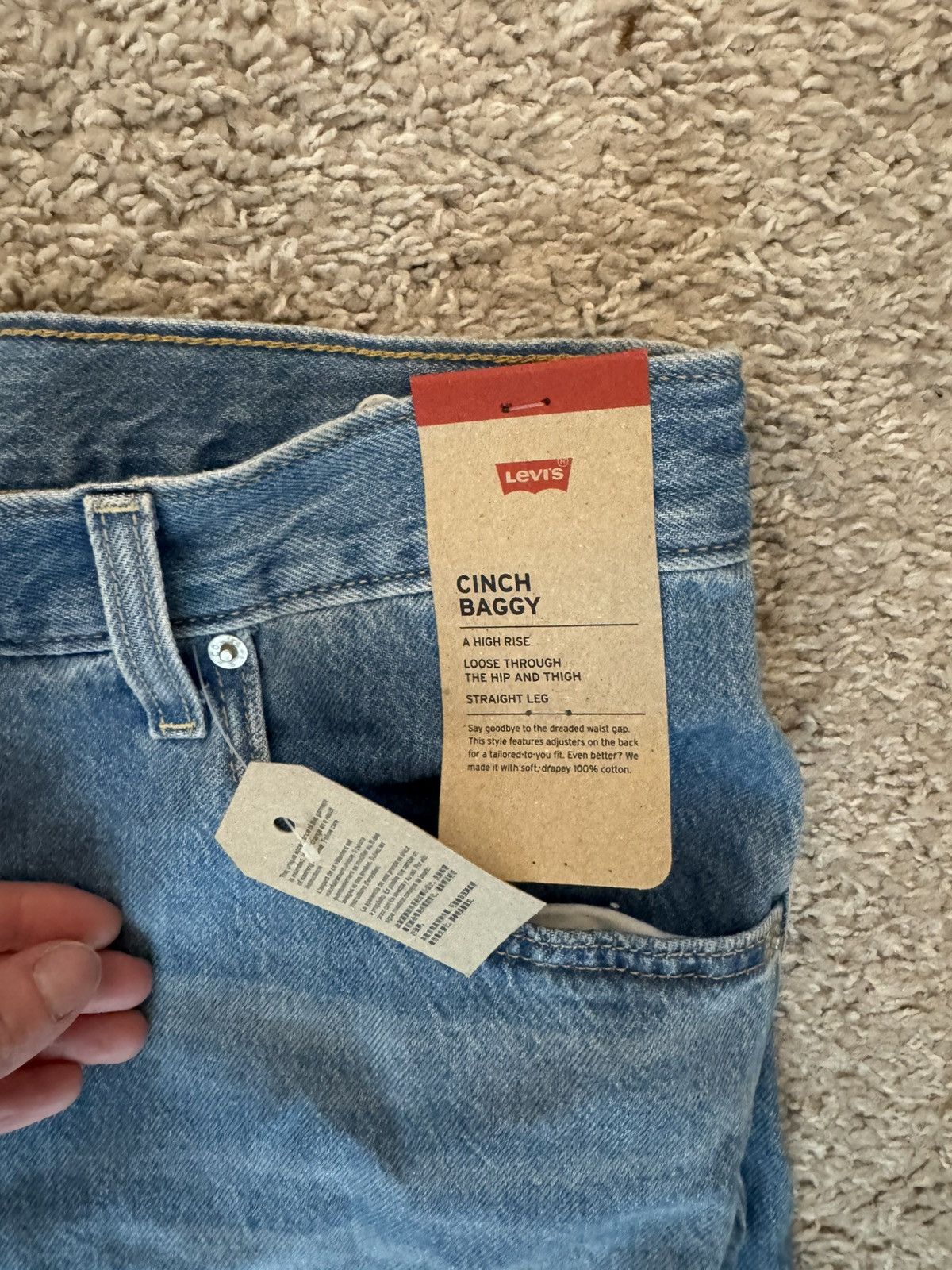 Levi's Levis Clinch Baggy 33x31 Size US 33 - 2 Thumbnail