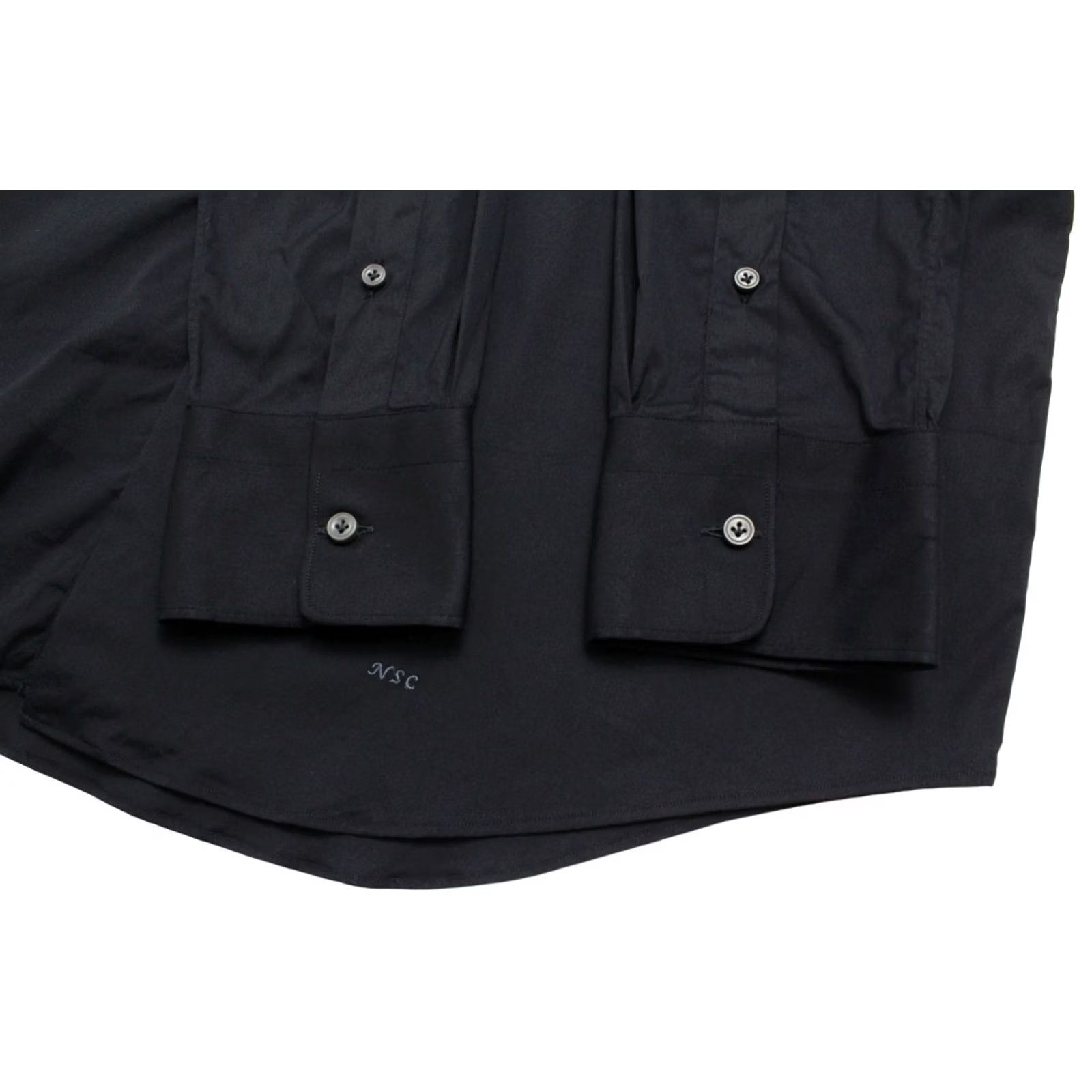 Suitsupply Suitsupply Slim Fit Shirt Men's XL Black Mock Neck Button Up Cotton Blend Shirt Size US XL / EU 56 / 4 - 5 Thumbnail