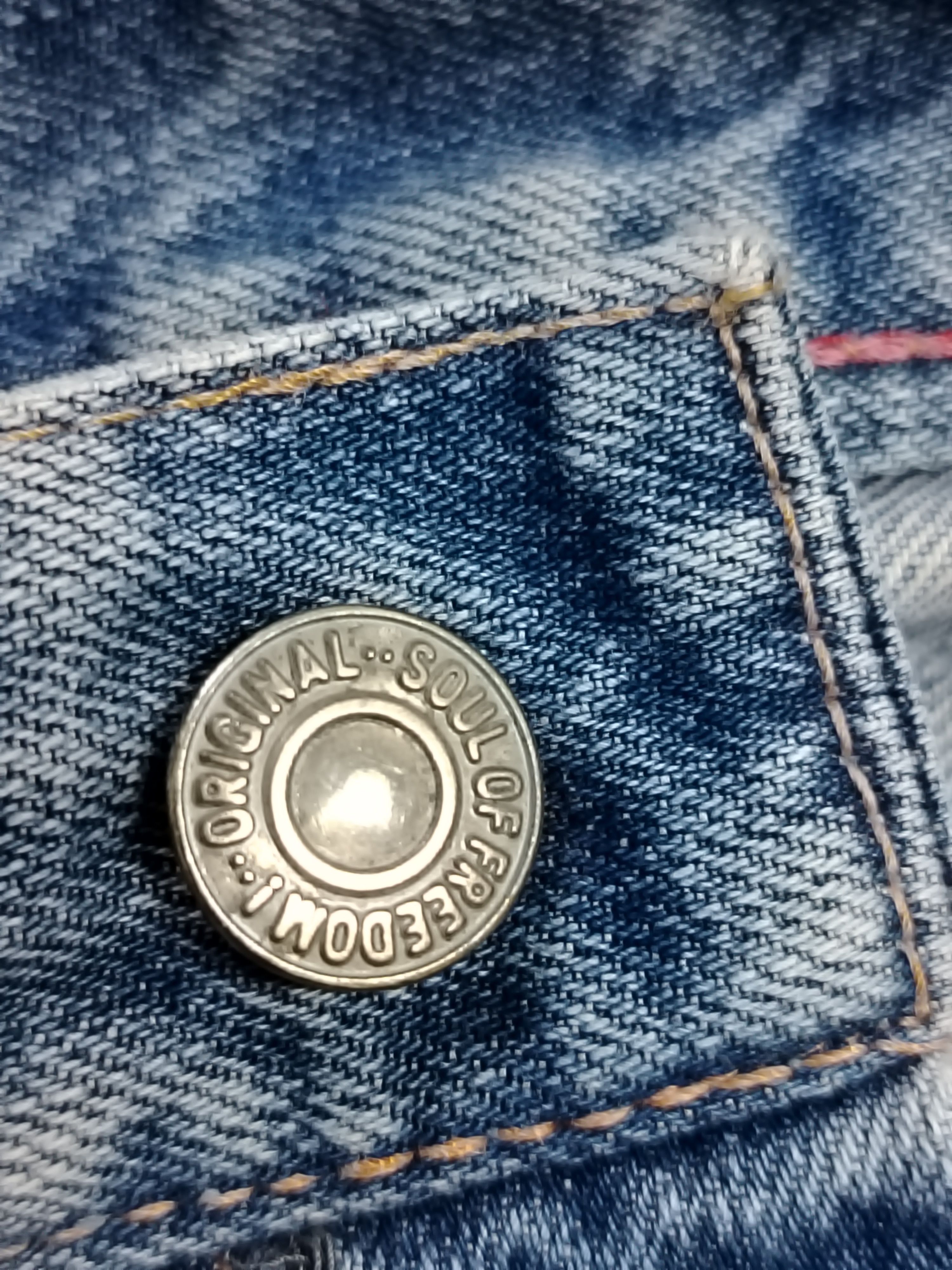 Japanese Brand Soul Of freedom selvedge Distressed Jeans Size US 34 / EU 50 - 7 Thumbnail