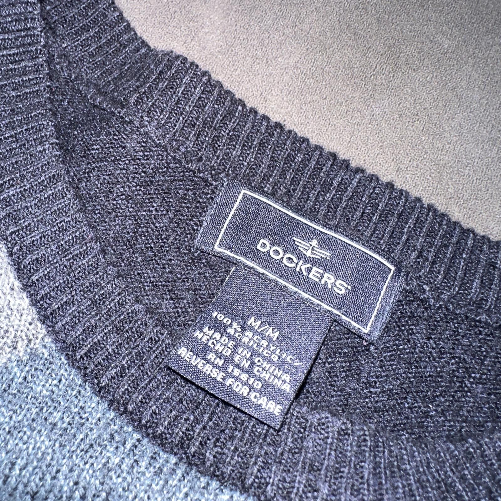 Dockers Dockers - Stylish Argyle Sweater in Black and Blue Tones Size US L / EU 52-54 / 3 - 2 Thumbnail