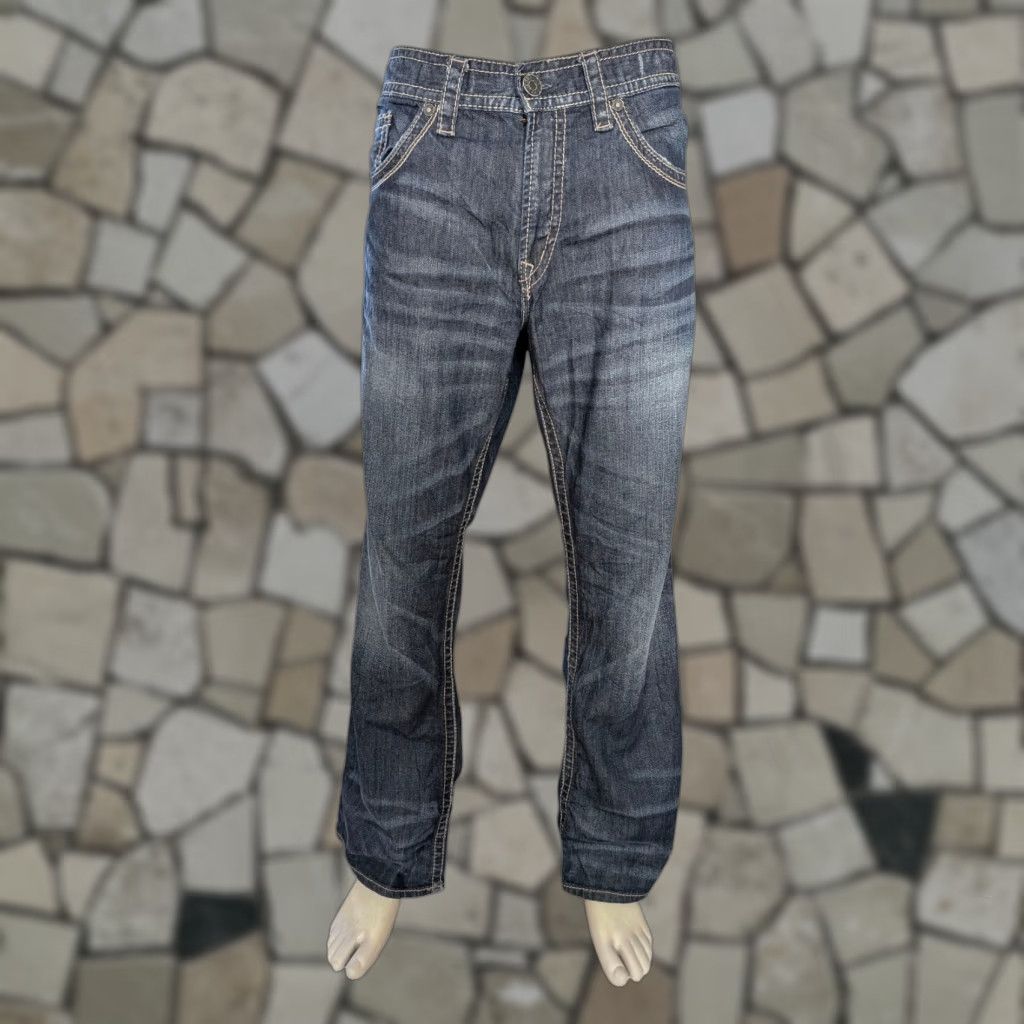 Silver Jeans Co. Silver Jeans Co. ZAC Jeans – Dark Wash, W36 L32, Regular Straight Fit, Men’s Denim Size US 36 / EU 52 - 1 Thumbnail