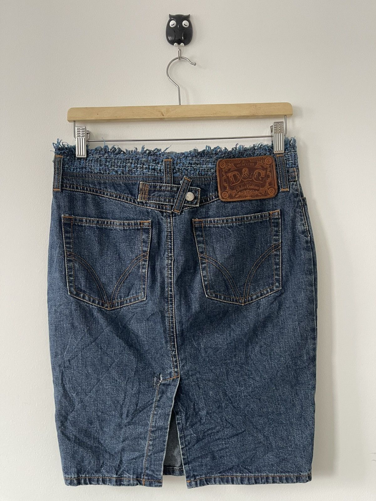 Dolce & Gabbana Rare Vintage Dolce & Gabbana D&G Denim Skirt Size 30" / US 8 / IT 44 - 8 Thumbnail
