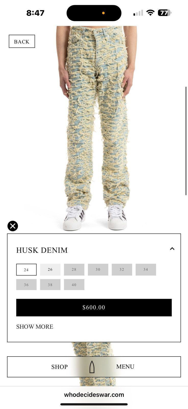 Who Decides War Who Decides War Husk Denim Size US 36 / EU 52 - 13 Thumbnail