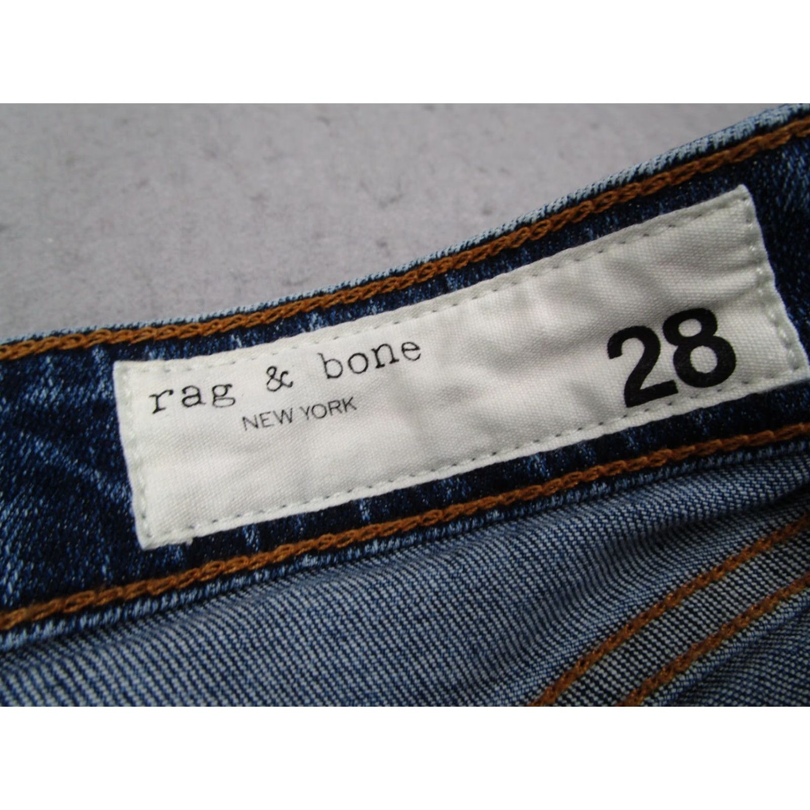 Rag & Bone Rag Bone Jeans Women 28 Blue Cate Mid Rise Skinny Distressed Denim 28x29 Womens Size 28" / US 6 / IT 42 - 3 Thumbnail