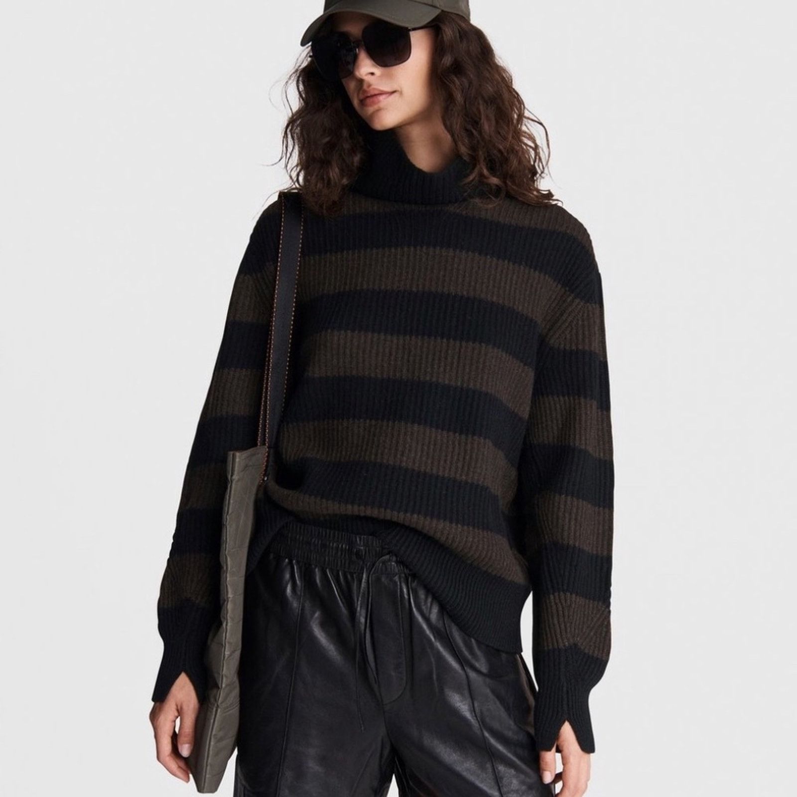 Rag & Bone Pierce Cashmere Wide Striped Turtleneck Sweater - Rag&Bone Size S / US 4 / IT 40 - 1 Thumbnail