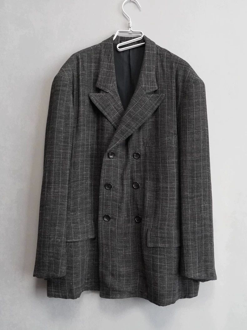 Yohji Yamamoto Yohji Yamamoto Double-Breasted Jacket-dmc Size US S / EU 44-46 / 1 - 1 Thumbnail