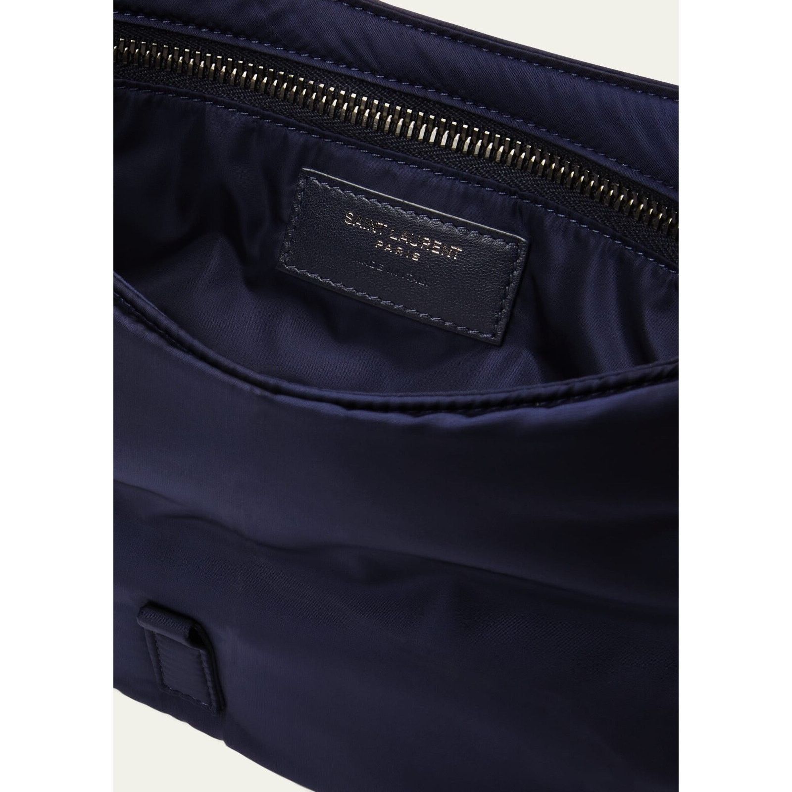 Yves Saint Laurent Saint Laurent Navy Blue Bronze Logo Shoulder Bag Size ONE SIZE - 15 Thumbnail