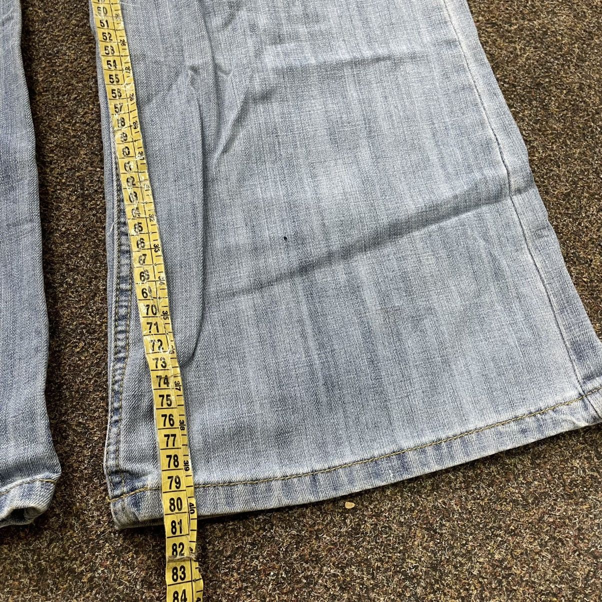 Vintage Vintage Y2K Baggy Flared Jeans 90s Distressed Skate Grunge Size 36" / US 14 / IT 50 - 8 Thumbnail