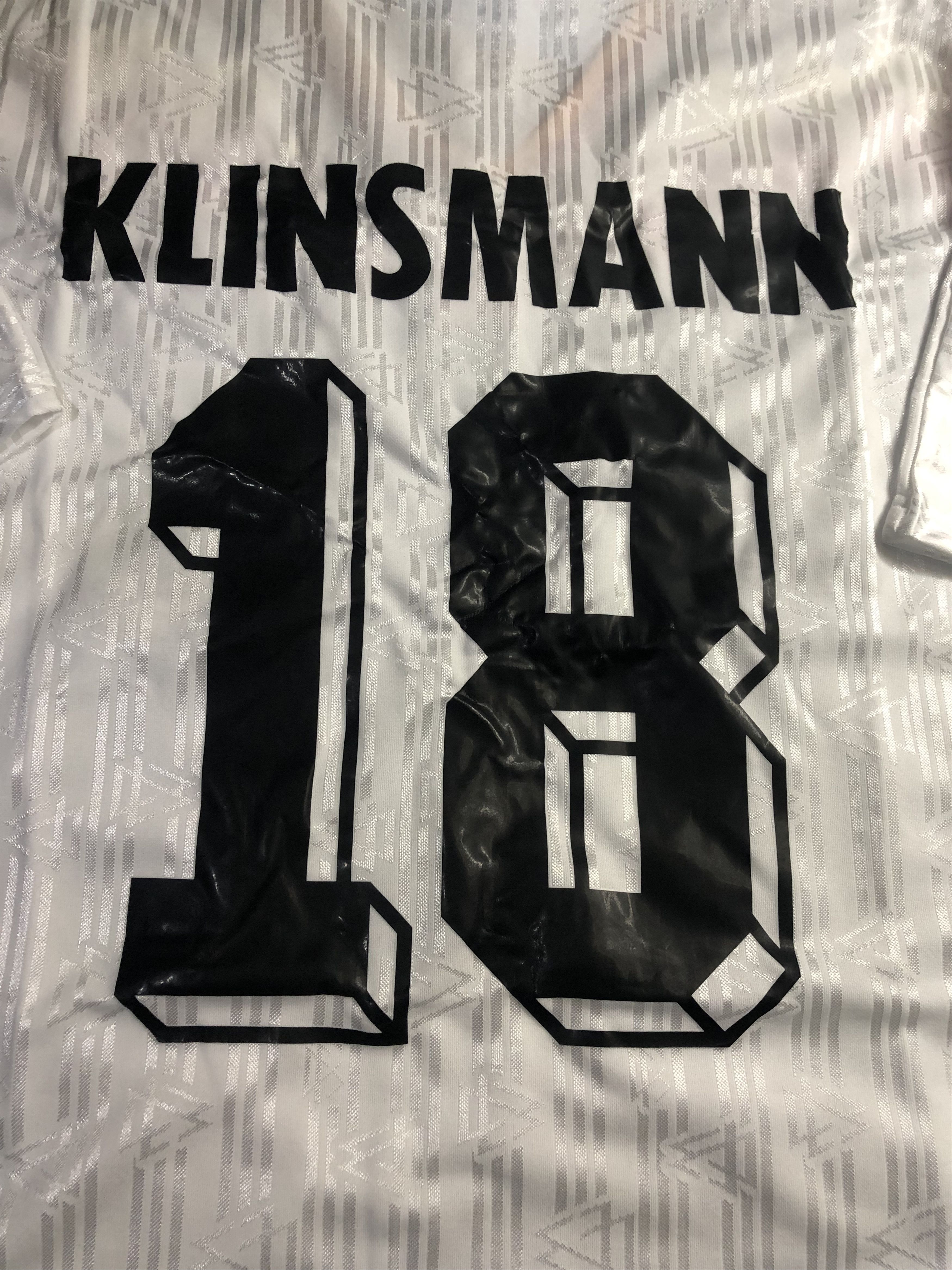 Vintage 1994 German Klinsmann Home Soccer Jersey Size US L / EU 52-54 / 3 - 6 Thumbnail