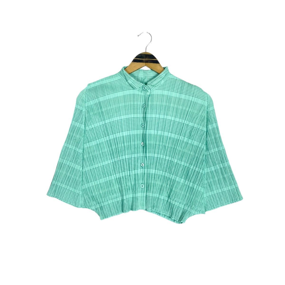 Pleats Please Issey Miyake Pleats Please Issey Miyake Button Up Crop Top Poncho Shirt Size S / US 4 / IT 40 - 5 Thumbnail