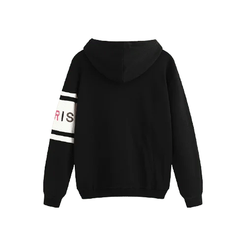 Givenchy o1srvl11e0225 Hoodie in Black/White Size L / US 10 / IT 46 - 2 Thumbnail