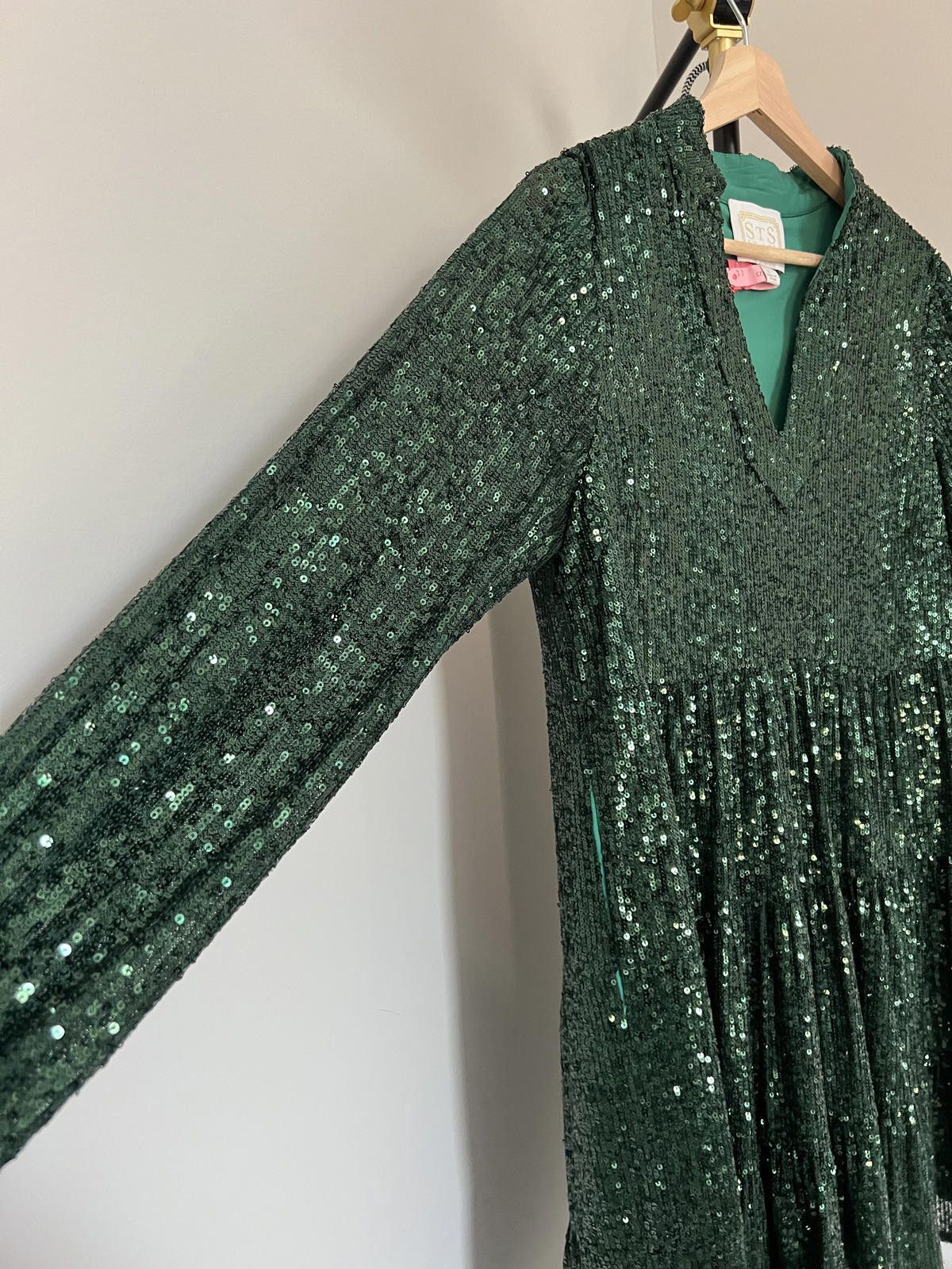 Other Sail to Sable Charlotte Sequin Dress - Emerald Green - Small Size S / US 4 / IT 40 - 4 Thumbnail
