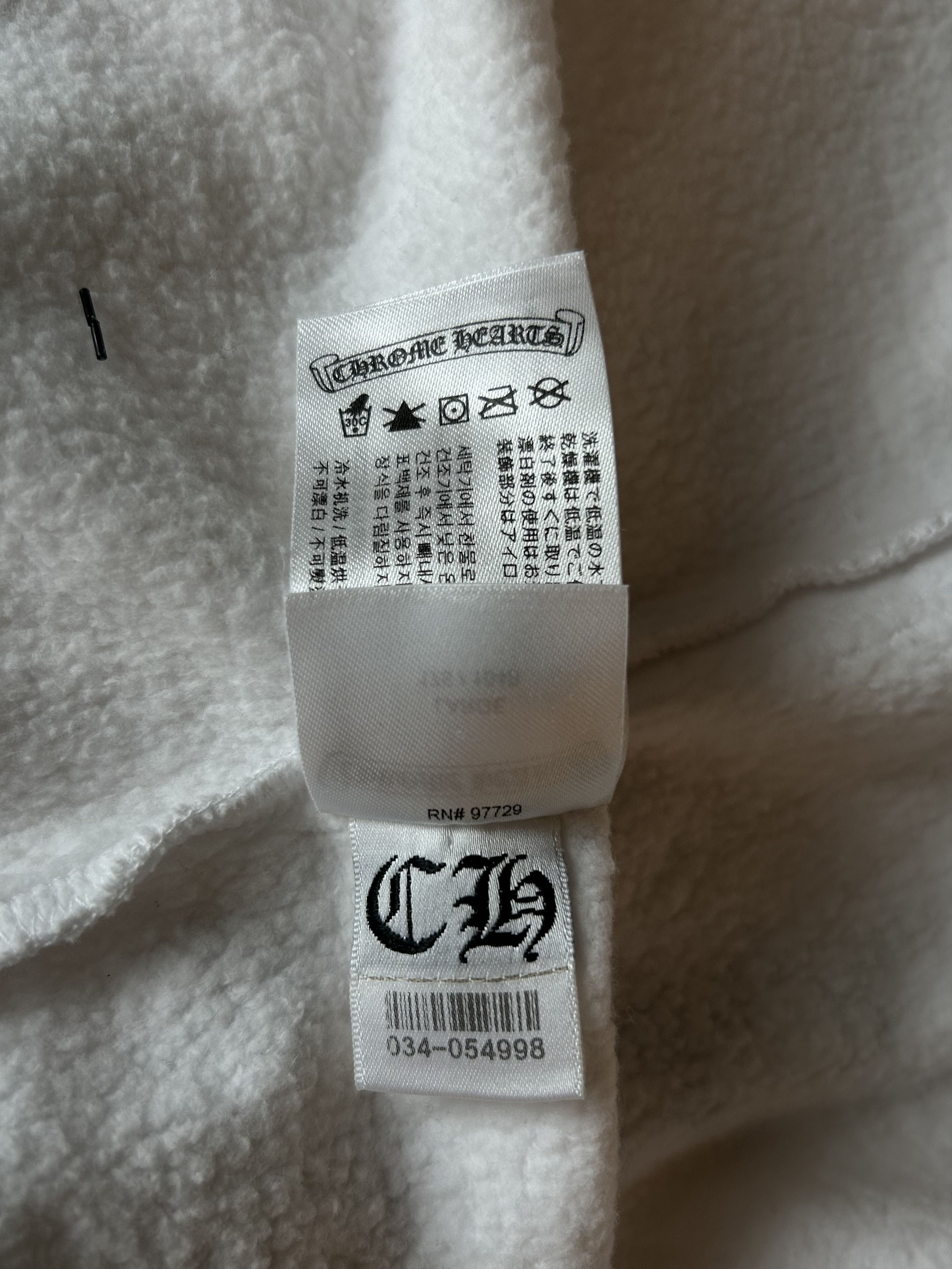 Chrome Hearts Chrome Hearts White & Blue Script Logo Zip Up Hoodie Size US L / EU 52-54 / 3 - 7 Thumbnail