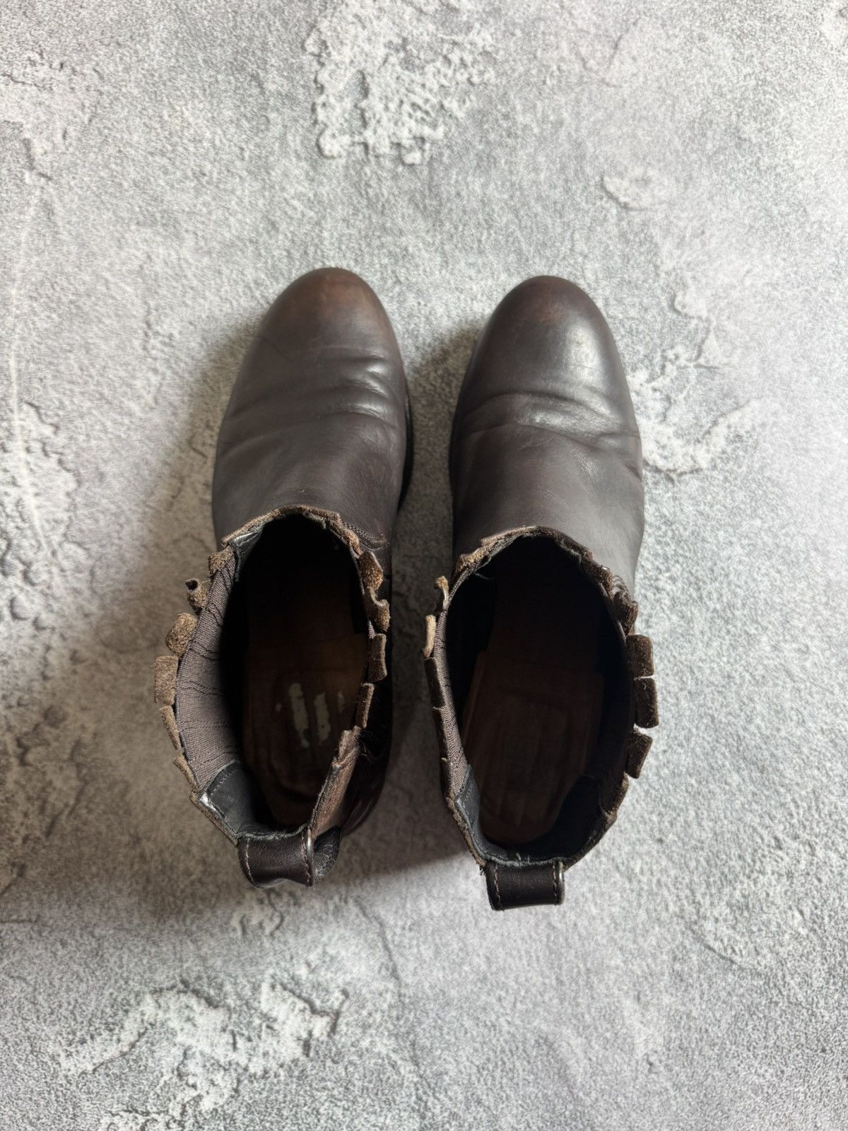 Designer × MoMA MOMA 37size leather brown shoes boots ankle cowboy biker Size US 7 / IT 37 - 20 Thumbnail
