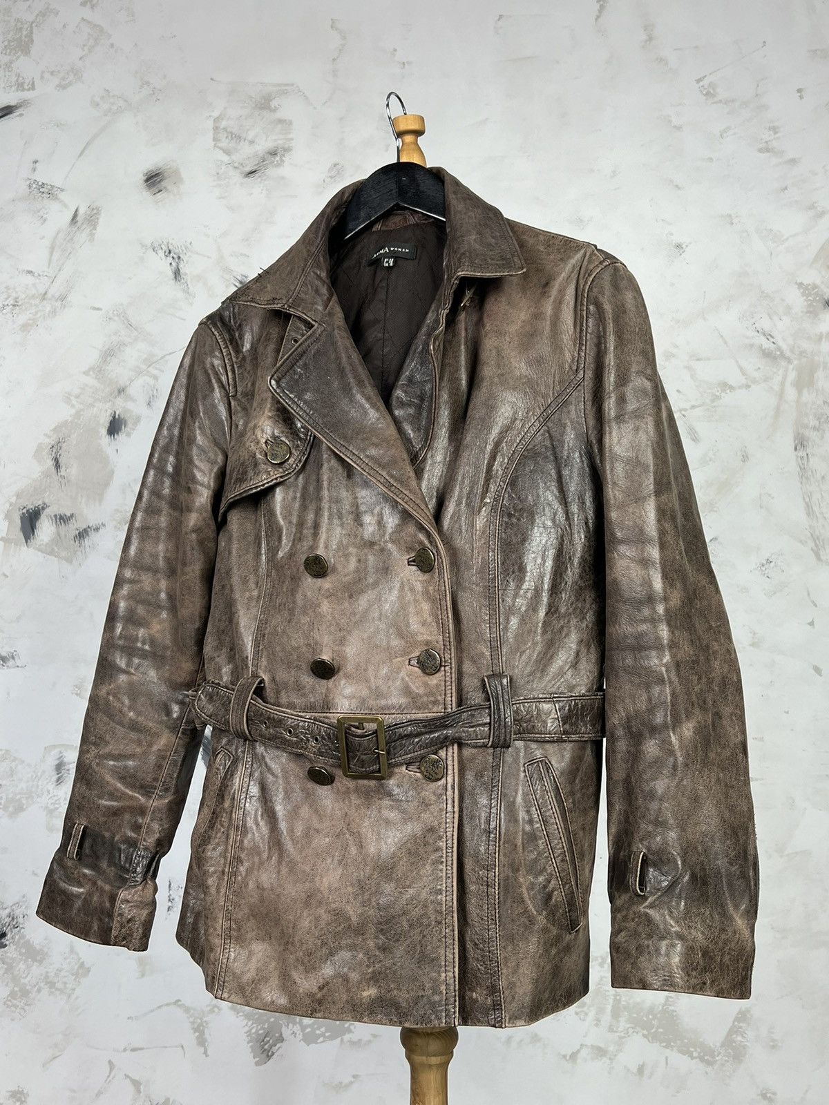 Vintage Vintage Arma Women Leather Jacket Size L - XL Size XL / US 12-14 / IT 48-50 - 1 Thumbnail