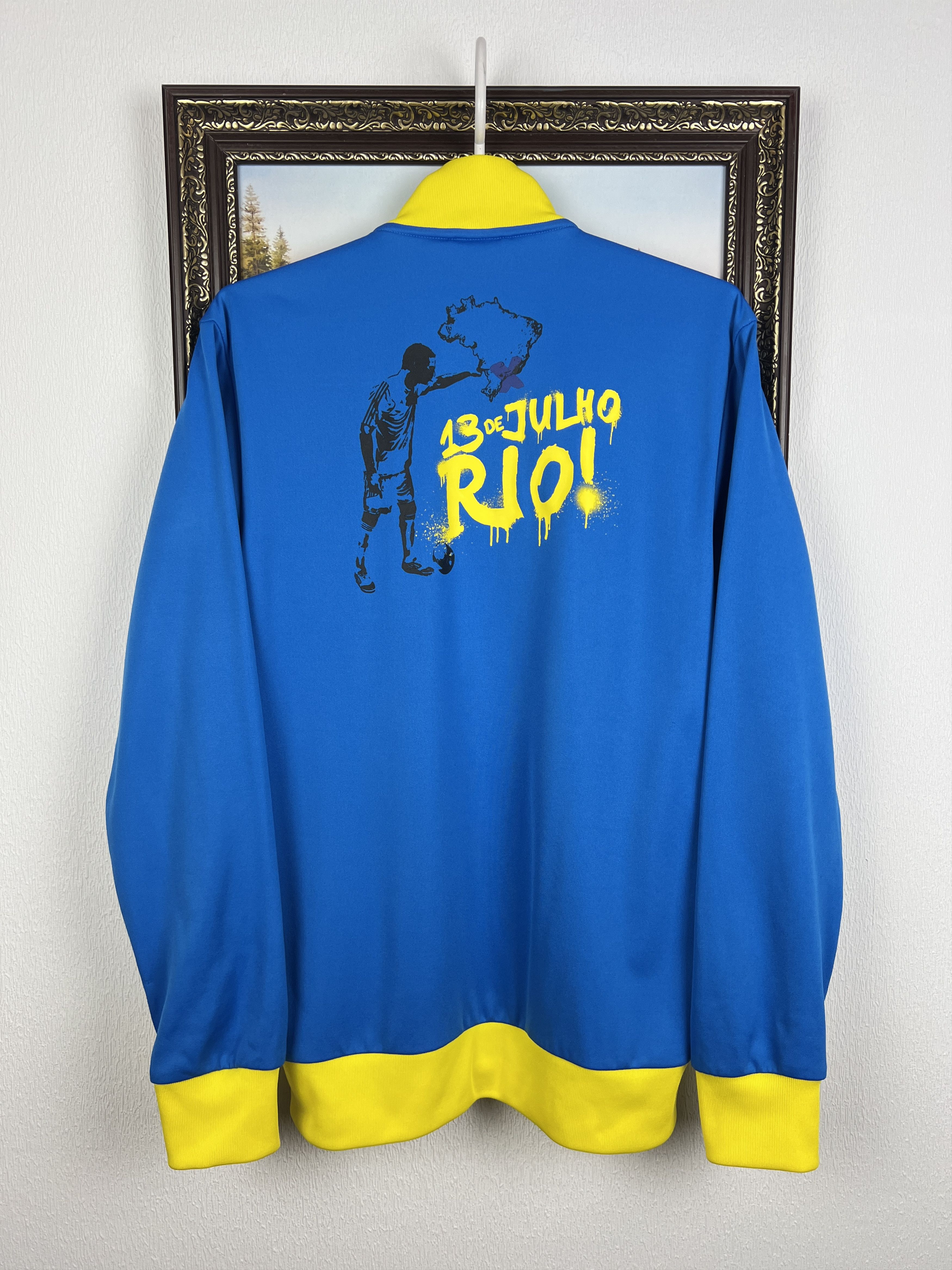 Adidas Brazil World Cup Jacket Football Track Top National Team Size US S / EU 44-46 / 1 - 11 Thumbnail