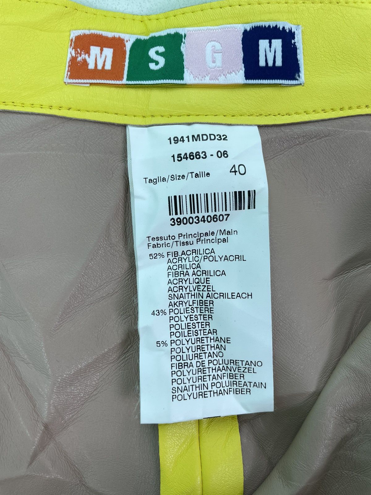 MSGM Rare MSGM mini skirt pocket neon yellow Size 27" / US 4 / IT 40 - 5 Thumbnail