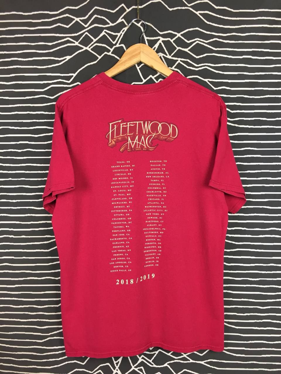 Band Tees × Vintage Fleetwood Mac British Rock Band In Concert 2019 Tour Tee Size US L / EU 52-54 / 3 - 6 Thumbnail