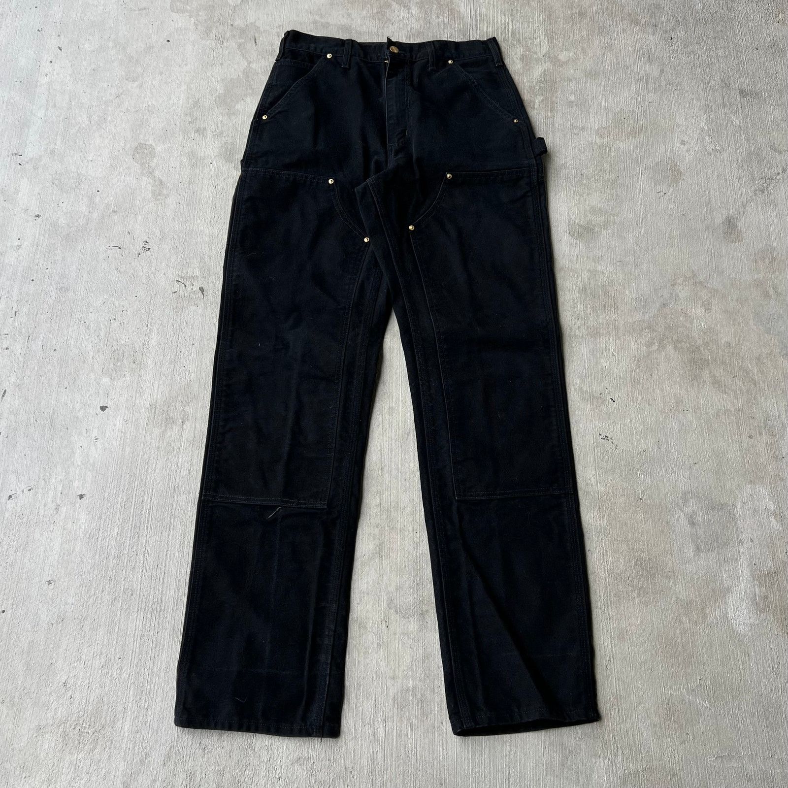 Carhartt × Vintage Carhartt black double knee work wear carpenter pants Size US 29 - 1 Thumbnail