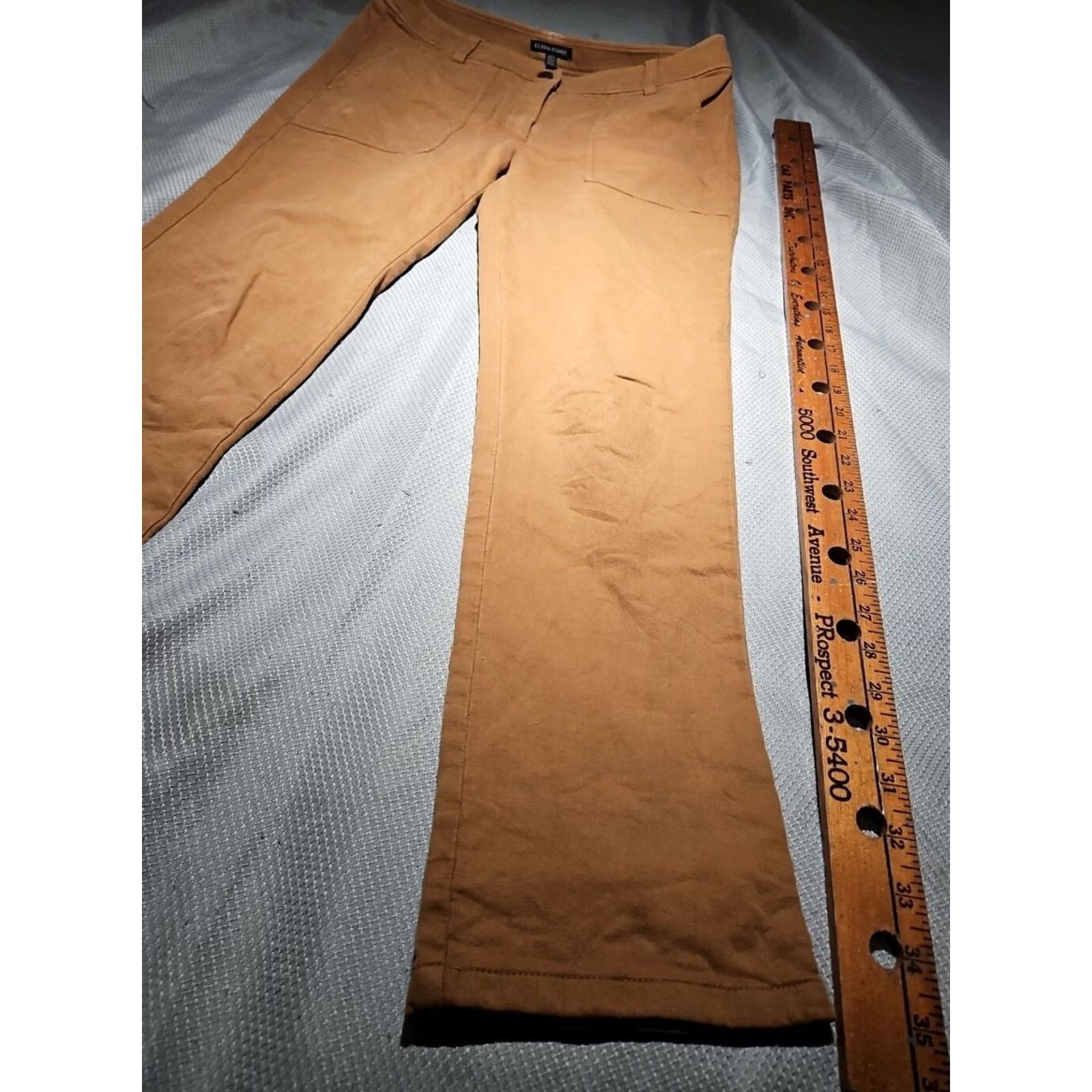 Eileen Fisher VINTAGE Eileen Fisher Jeans Womens Size 6 Beige Pants Denim Organic Cotton Straight Size 28" / US 6 / IT 42 - 6 Thumbnail