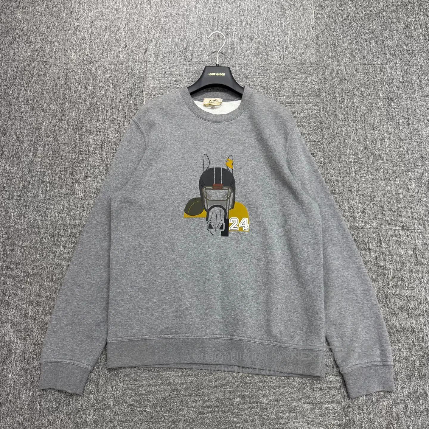 Hermes Hermes Embossed Pattern Sweatshirt. Size US XL / EU 56 / 4 - 1 Thumbnail