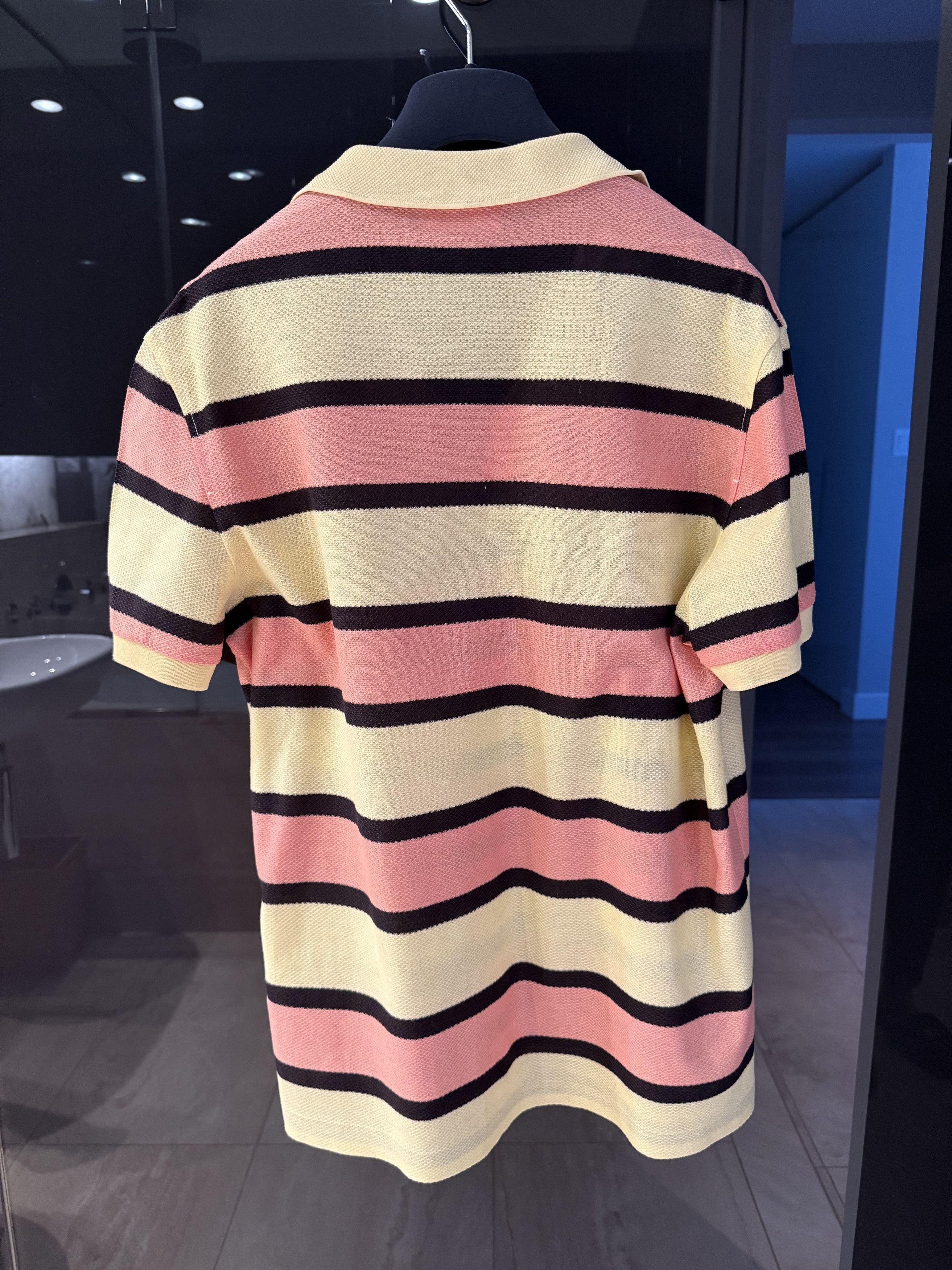 Salvatore Ferragamo striped short-sleeve polo shirt (black/orange/yellow) Size US M / EU 48-50 / 2 - 2 Thumbnail