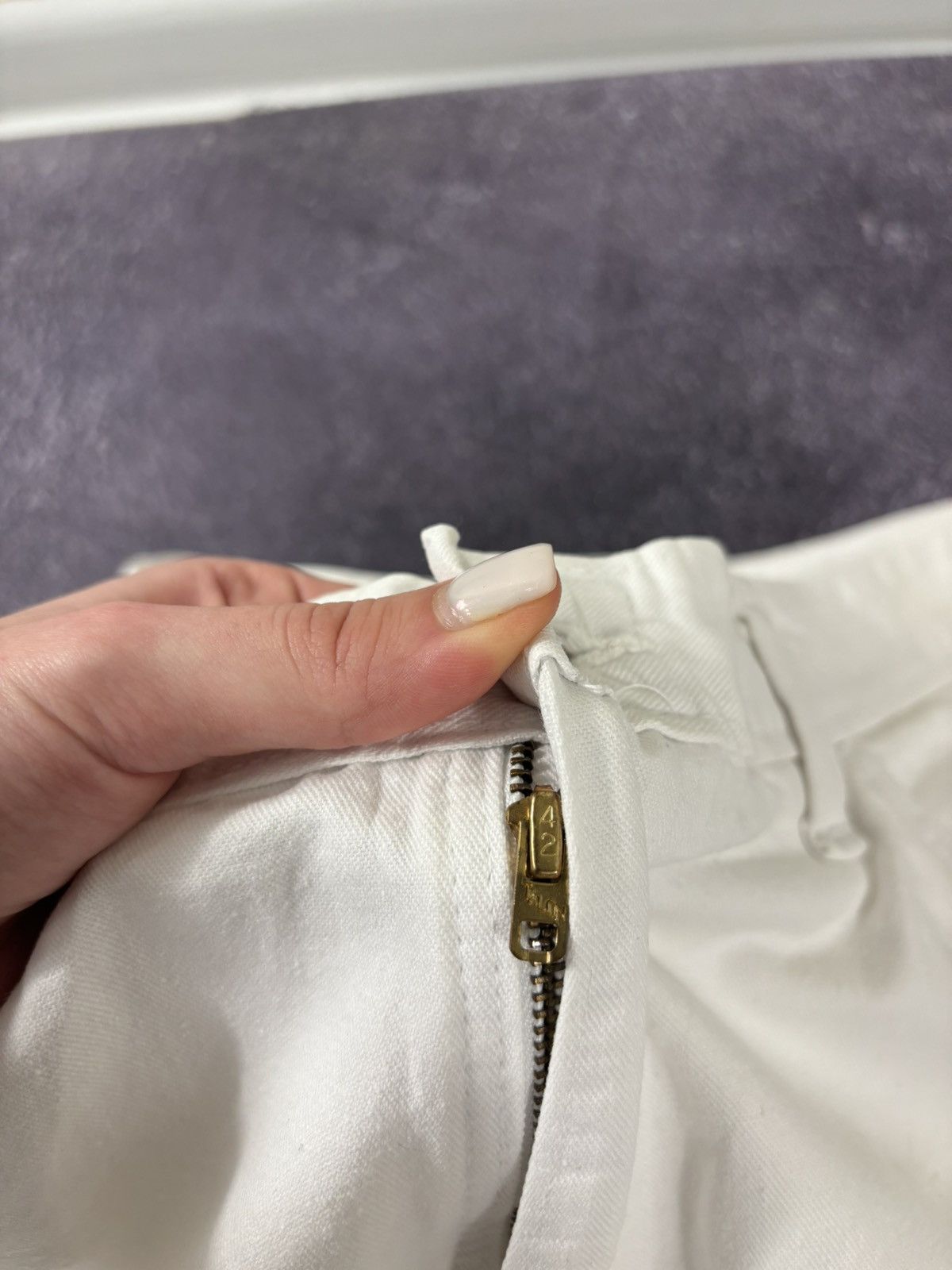 Dickies Vintage 90s Dickies USA White Carpenter Skate Baggy Pants Size US 36 / EU 52 - 14 Thumbnail