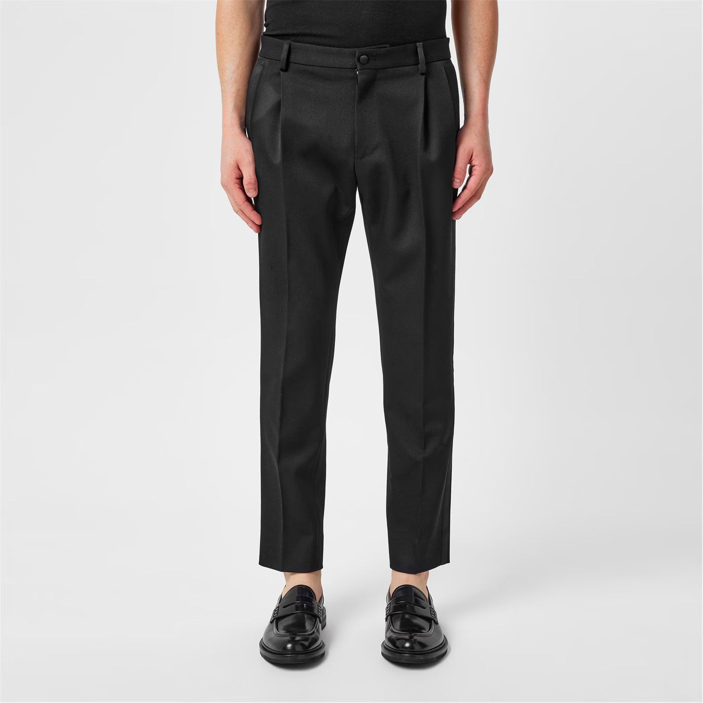 Dries Van Noten o1g2r1mq0426 Look Suit Trousers in Black Size US 34 / EU 50 - 2 Thumbnail