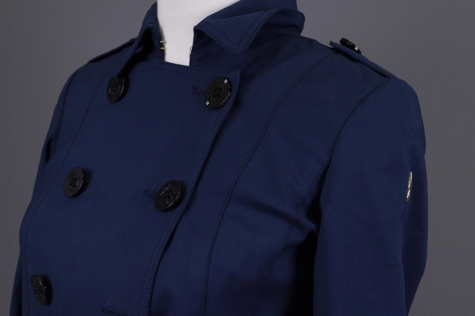 Designer Marina Yachting Blue Lightweight Trench Coat Size 38 / S Size S / US 4 / IT 40 - 8 Thumbnail