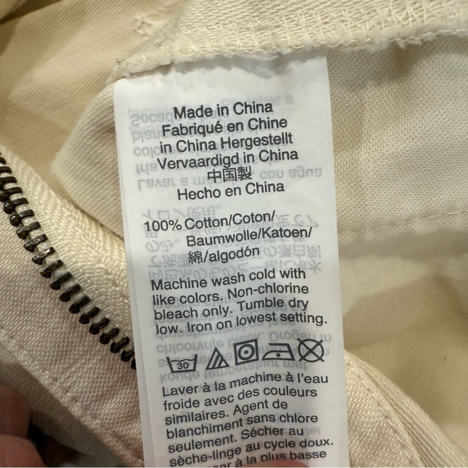 Madewell Madewell Long Sleeved Utility Coveralls Women’s Medium Ivory Size 32" / US 10 / IT 46 - 9 Thumbnail