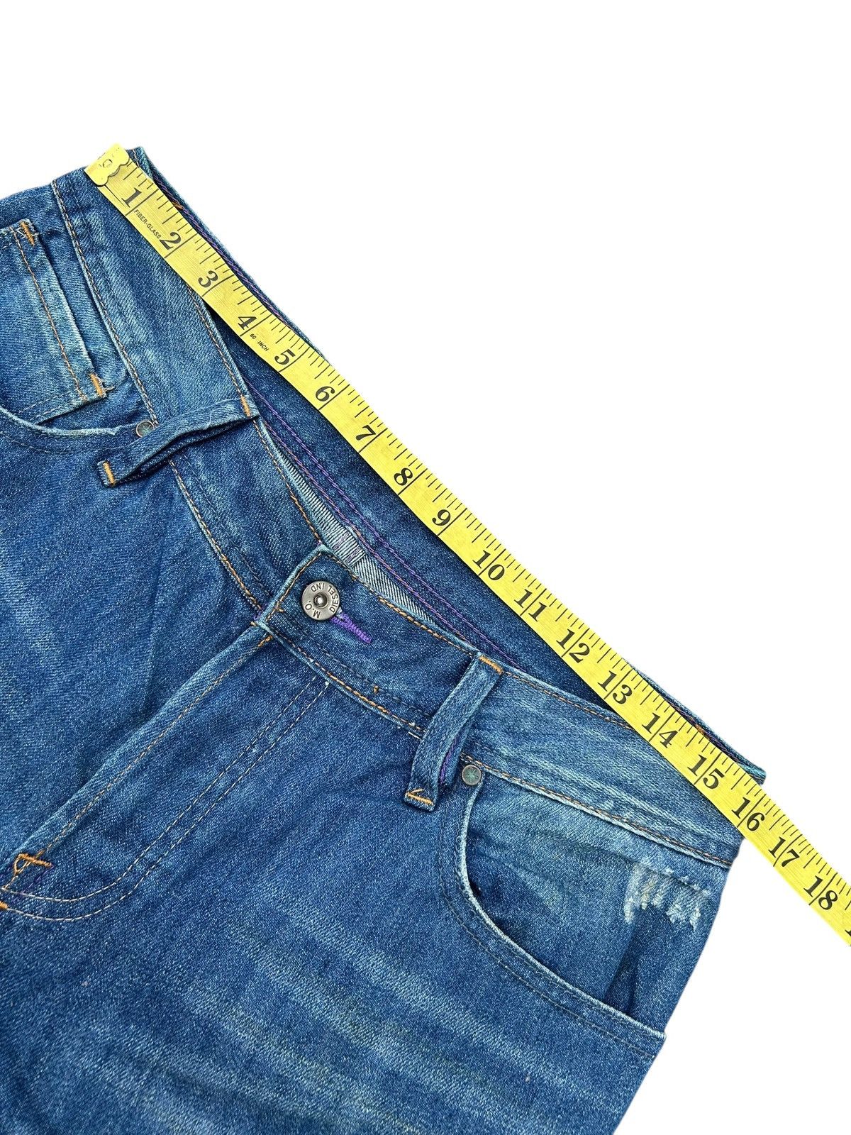 Diesel Flare Diesel Button Fly Distressed Denim Jeans Size US 32 / EU 48 - 20 Thumbnail