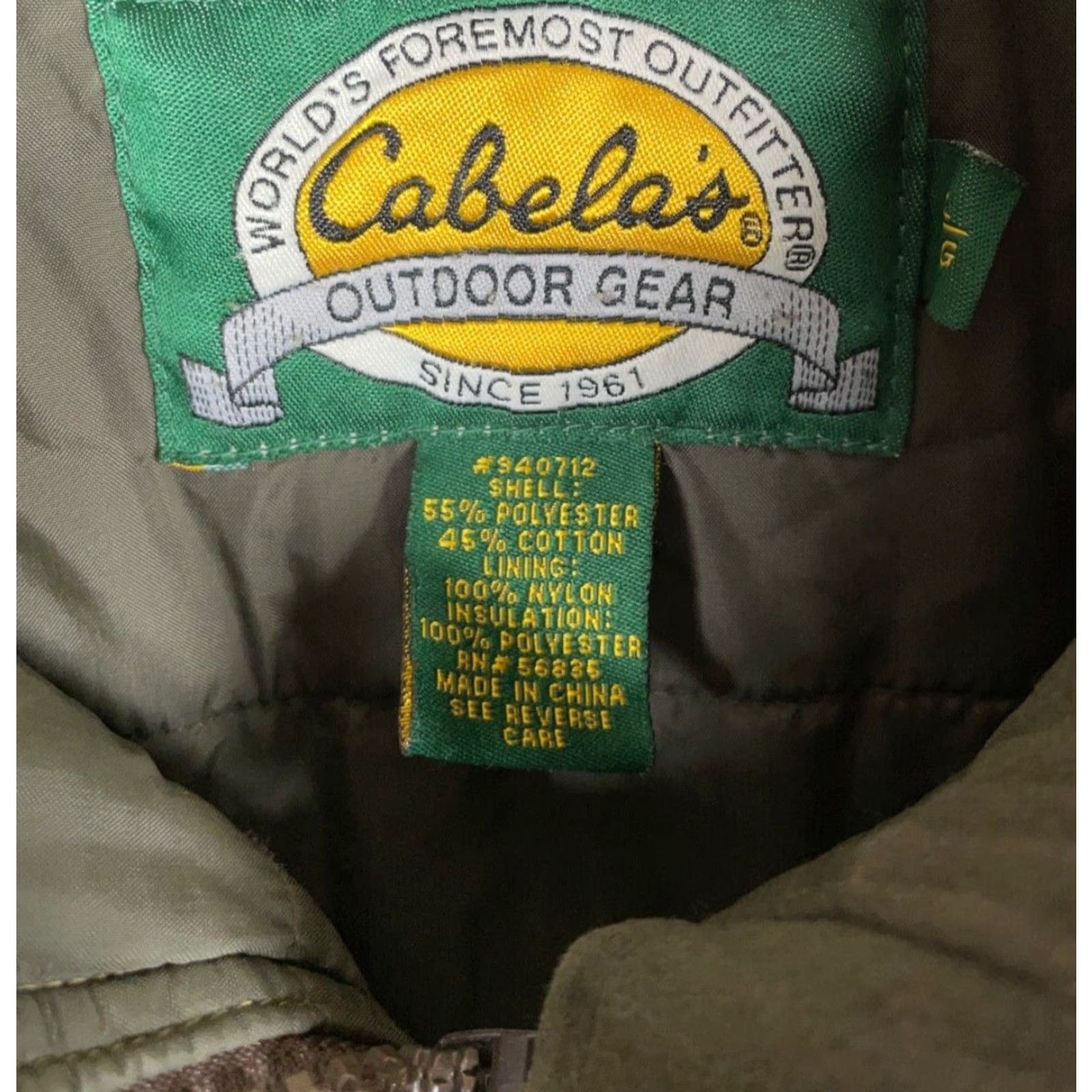Vintage VINTAGE Cabela's Camouflage Jacket Men Large Wetlands Bomber Zip Full Insulated Pockets Fall Winter Spring Camouflage 90s Outdoor Mens Size US L / EU 52-54 / 3 - 3 Thumbnail