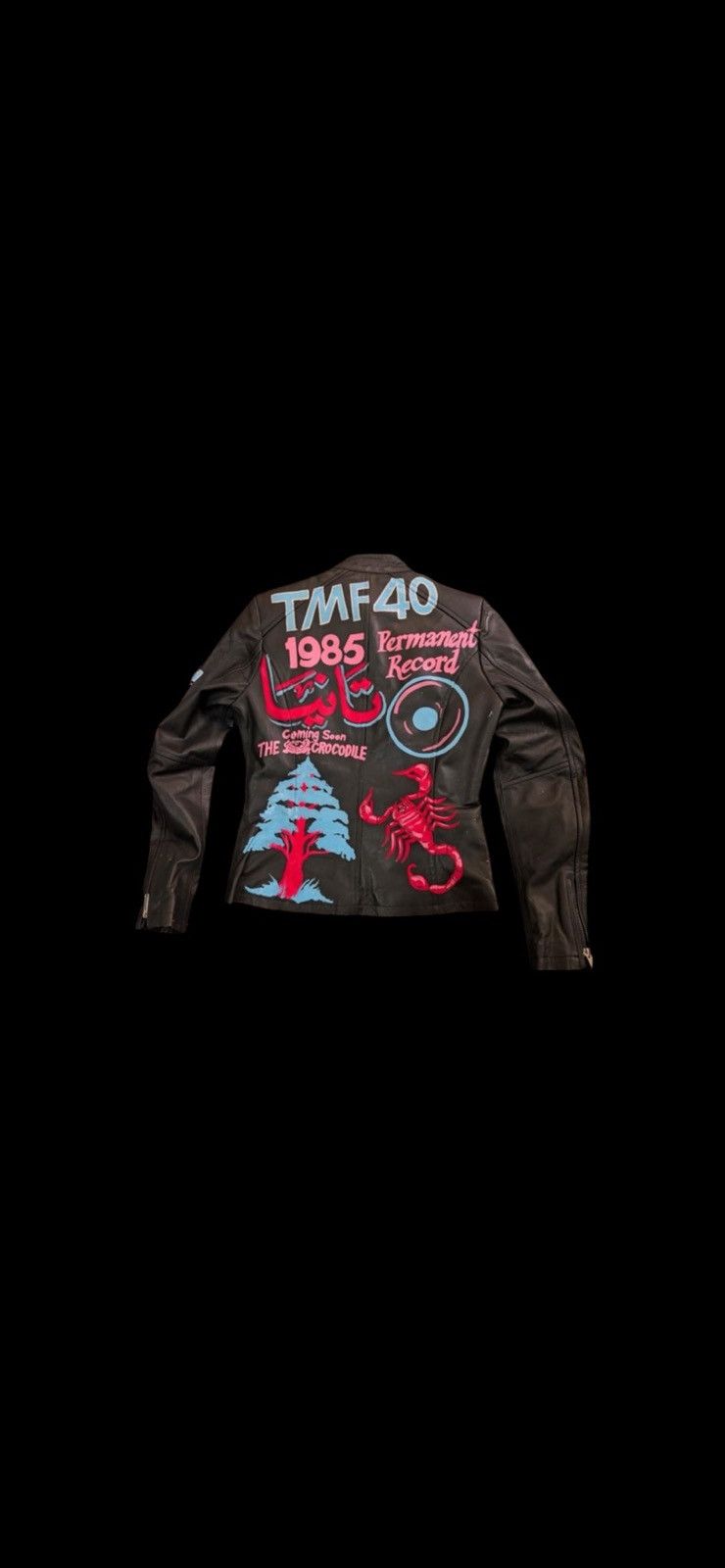 Other Custom Hand-Painte Jacket: Personalized Art, Black or White Size 36 - 2 Thumbnail