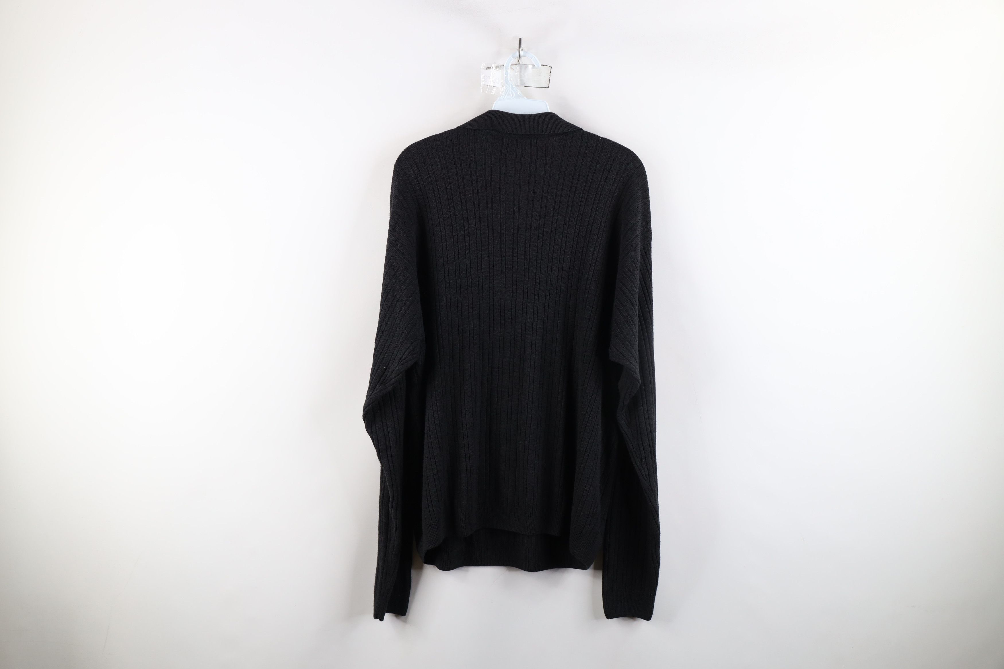 Vintage Vintage 90s Streetwear Soft Cable Knit Collared Sweater Size US L / EU 52-54 / 3 - 9 Thumbnail