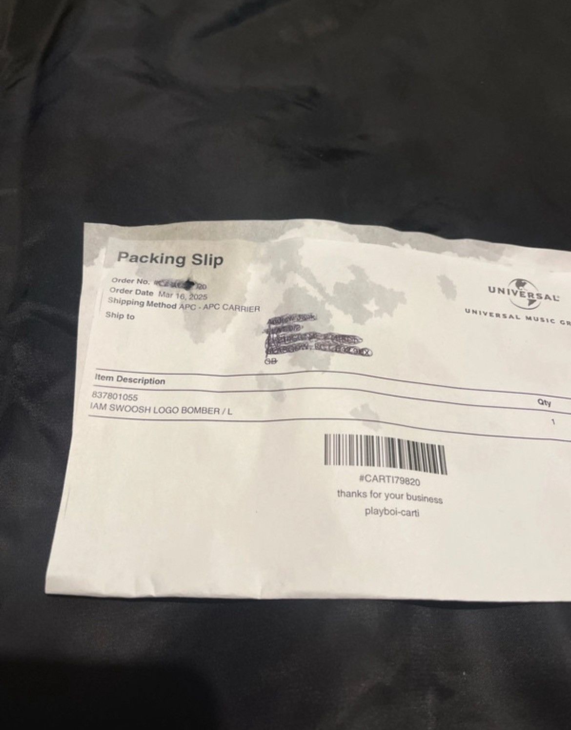 Playboi Carti Playboi Carti ‘Iam Swoosh’ Bomber Jacket Size US L / EU 52-54 / 3 - 7 Thumbnail