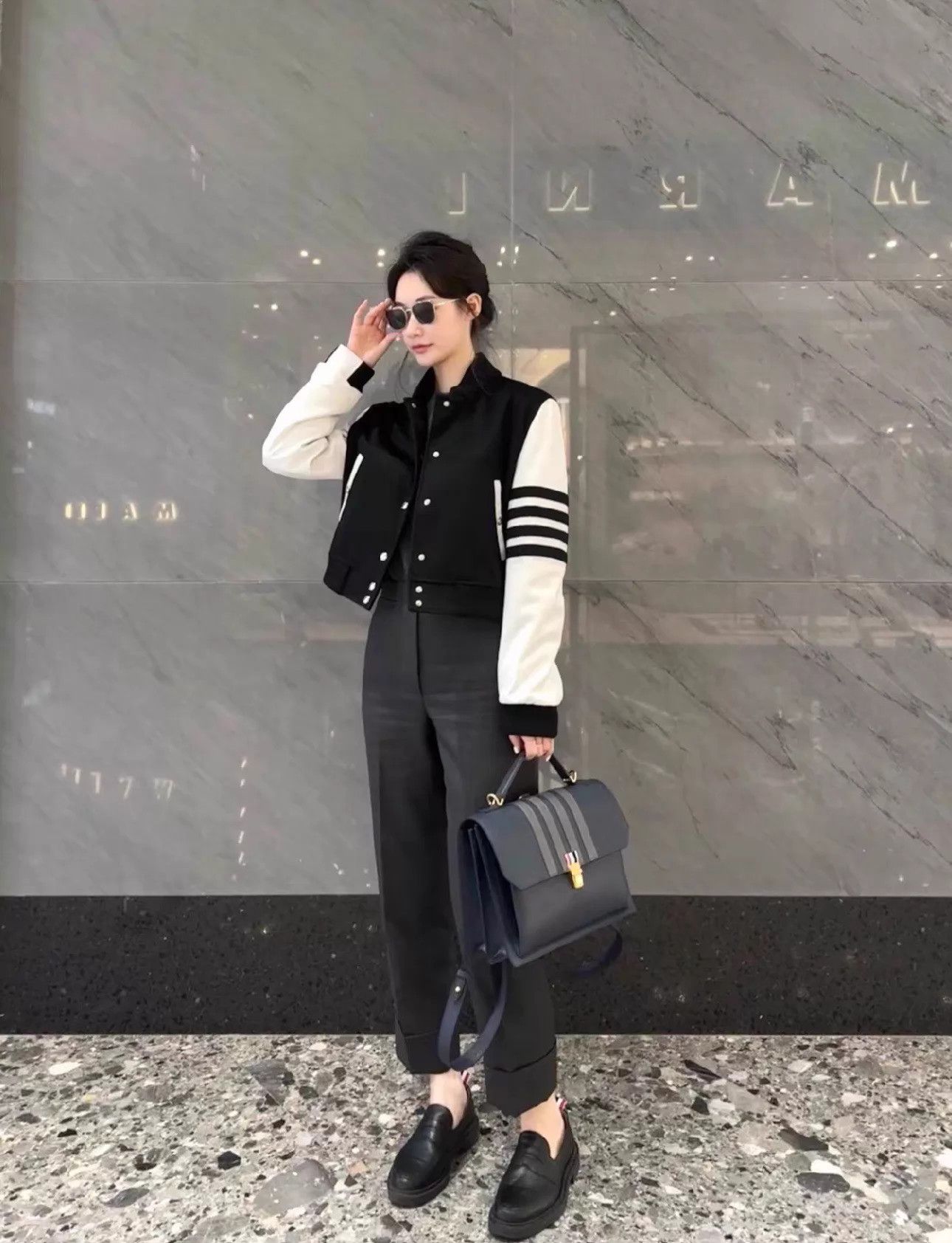 Thom Browne Thom Browne Women's Dark Gray Wool Trousers Size 38 Size 26" / US 2 / IT 38 - 9 Thumbnail