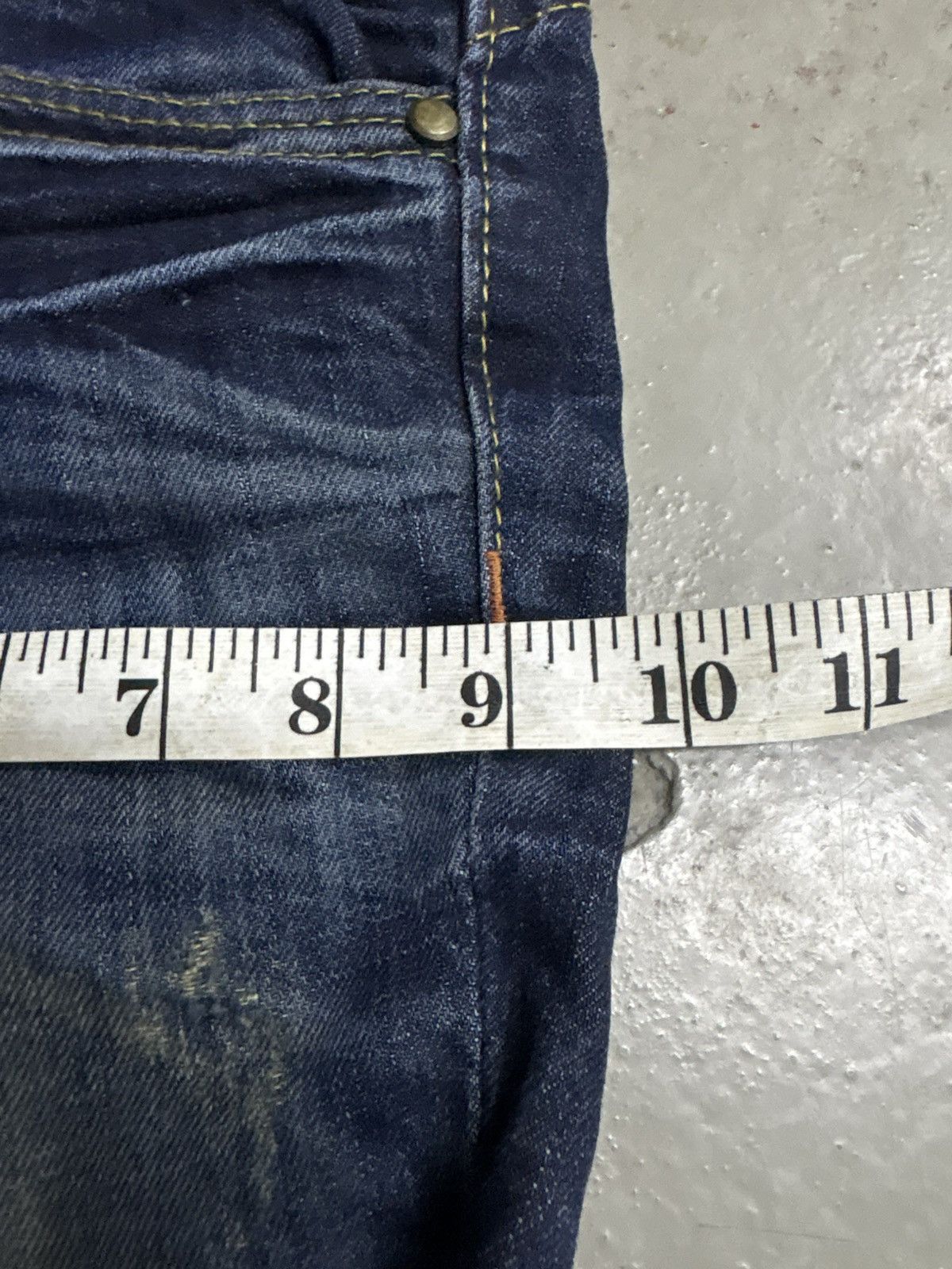 If Six Was Nine Japanese Brand Lolita Mud Wash Flare Heavy Distressed Jeans Size US 30 / EU 46 - 19 Thumbnail