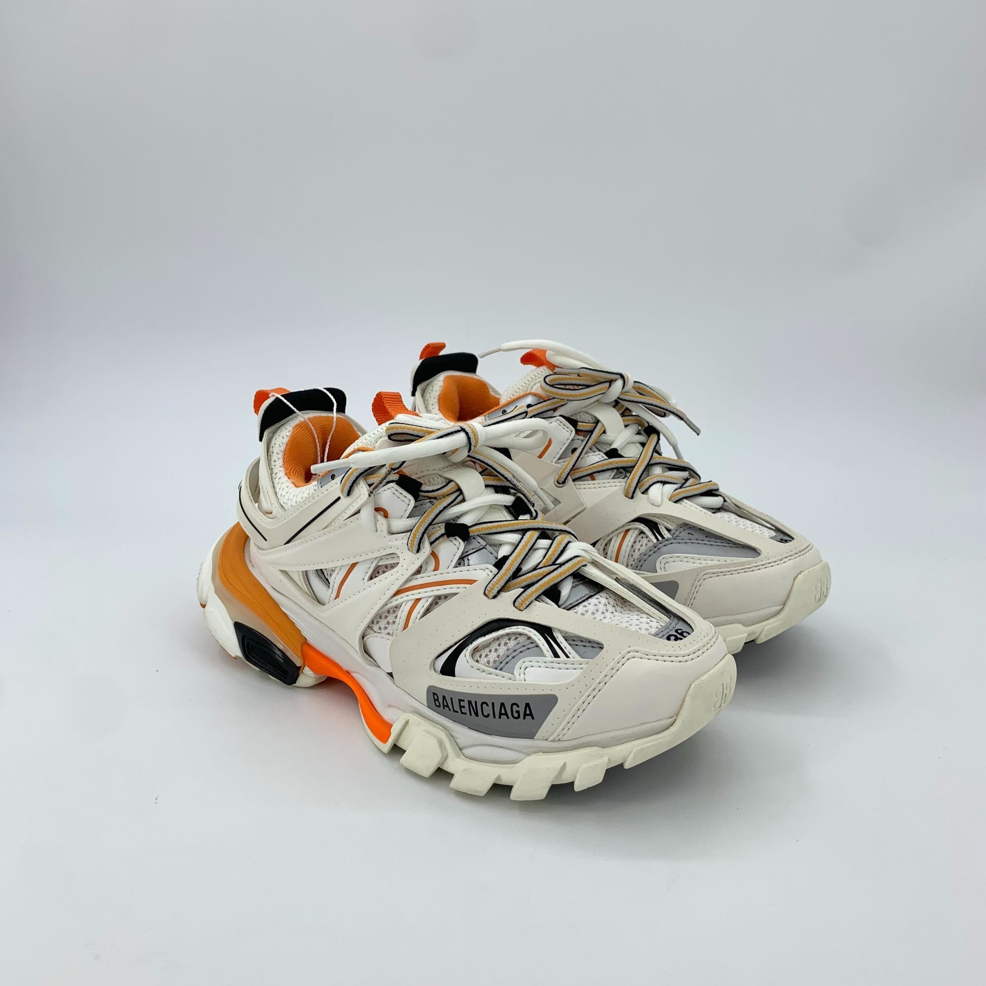 Balenciaga Balenciaga Track Sneakers Orange White Mesh & L Size US 6 / IT 36 - 2 Thumbnail