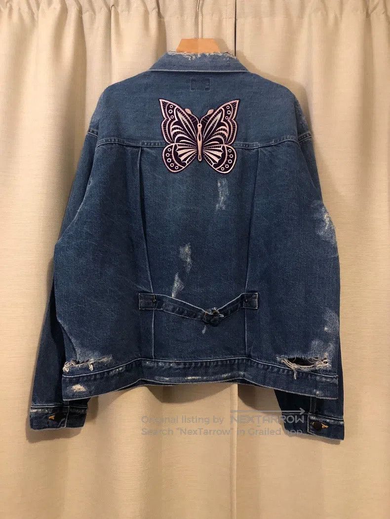 Needles Needles Embroidered denim jacket Size US L / EU 52-54 / 3 - 2 Thumbnail